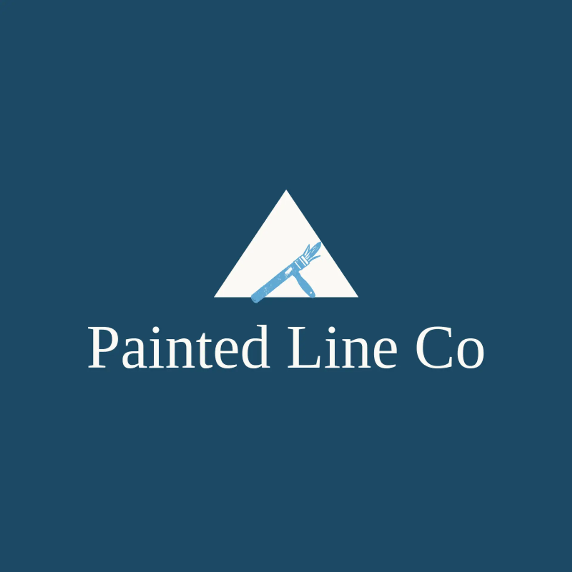 Painted Line Co logo for street