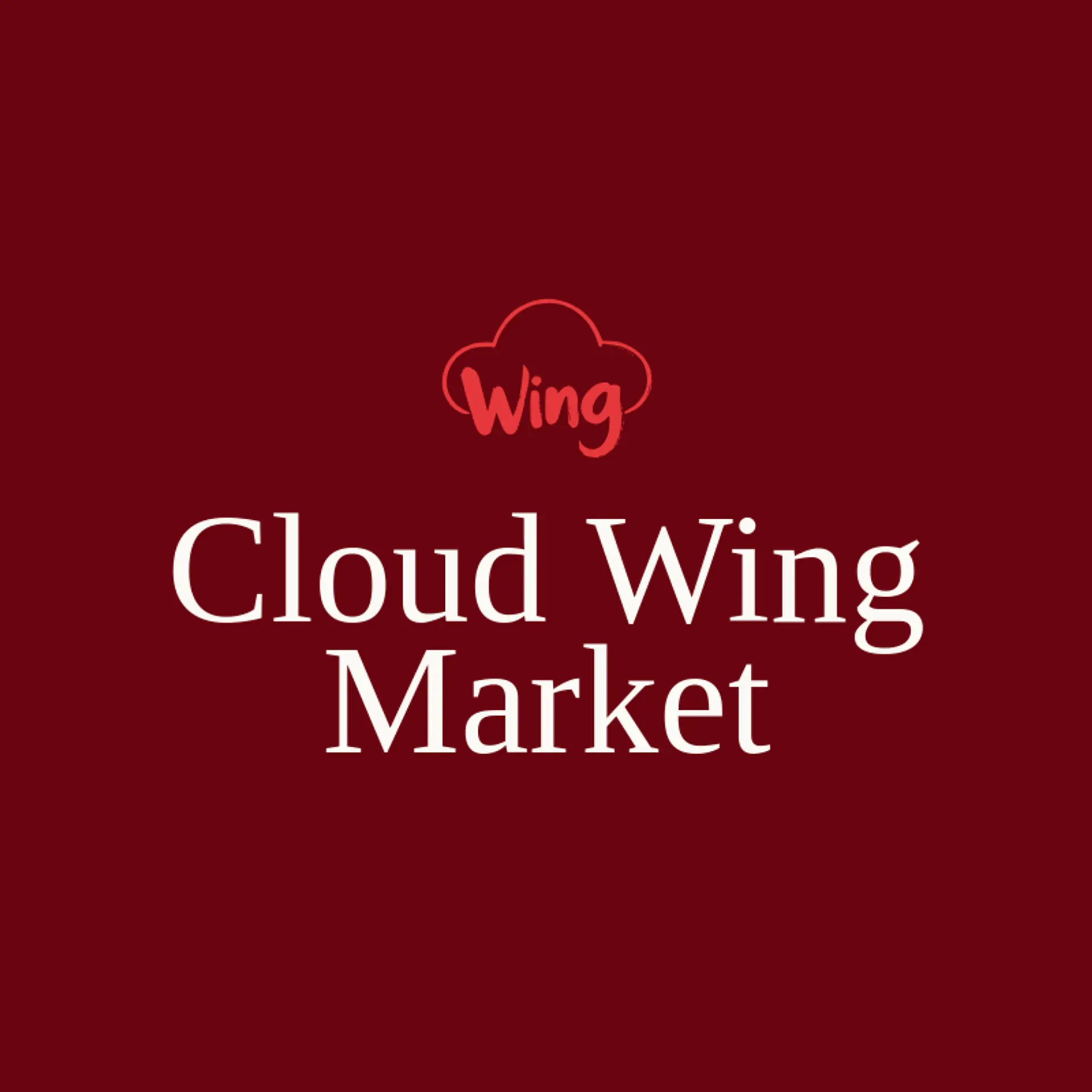 Cloud Wing Market logo for wing