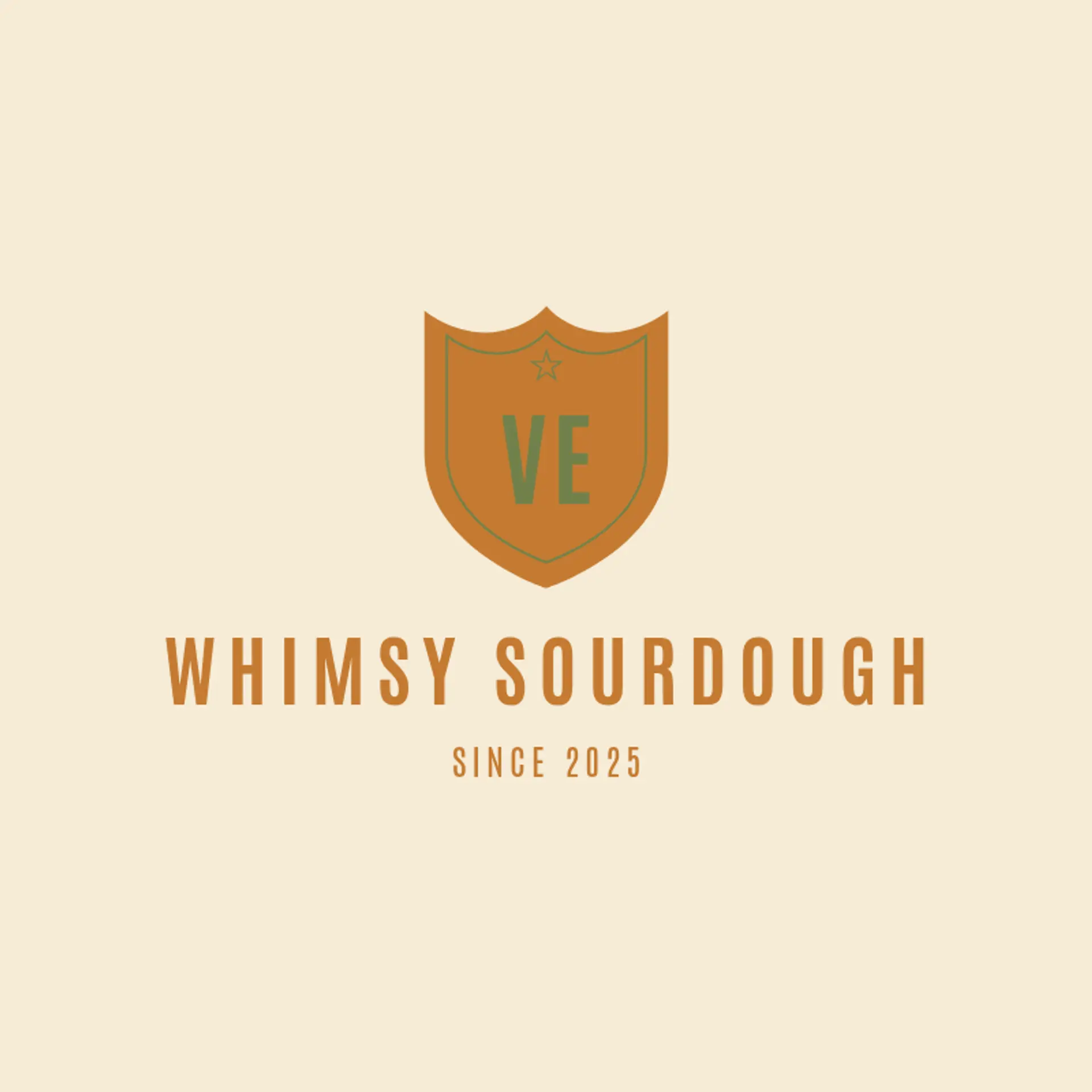 Whimsy Sourdough logo for unique bakery