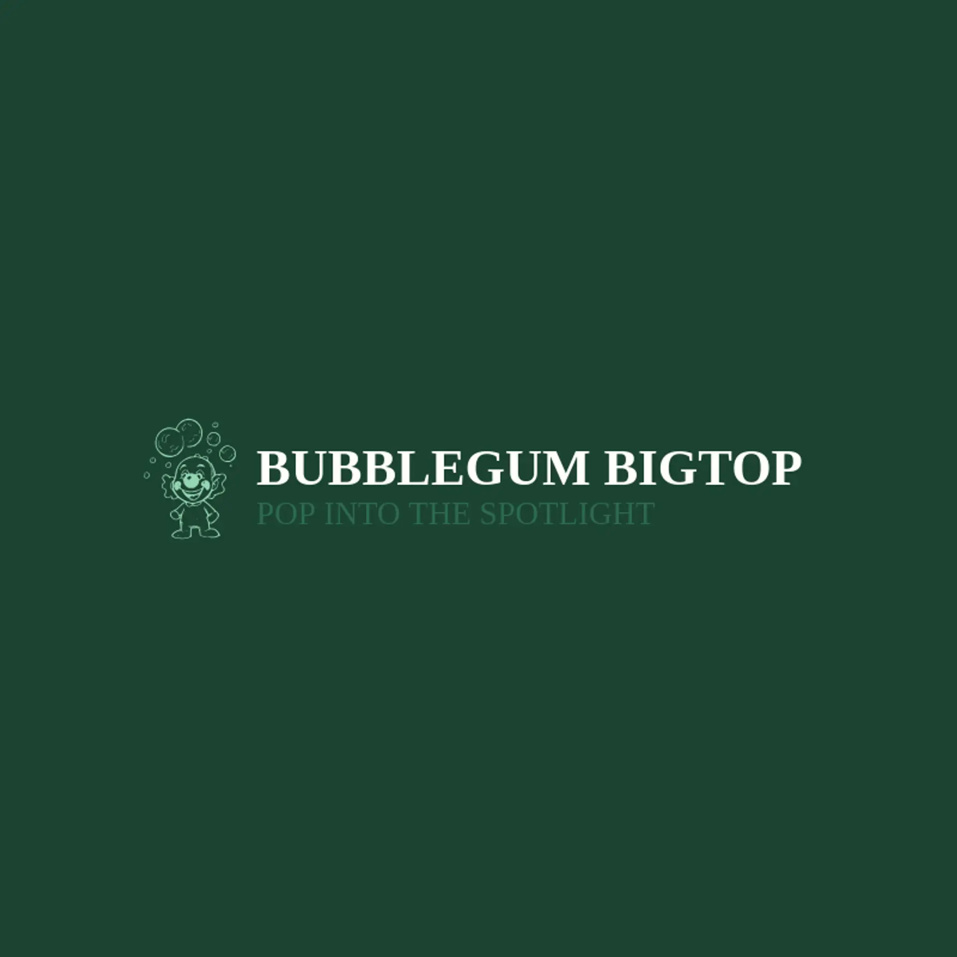 Bubblegum Bigtop logo for clown