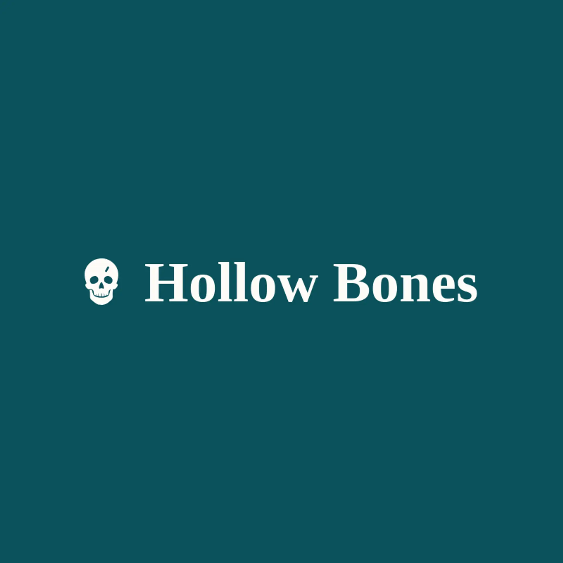 Hollow Bones logo for rock band
