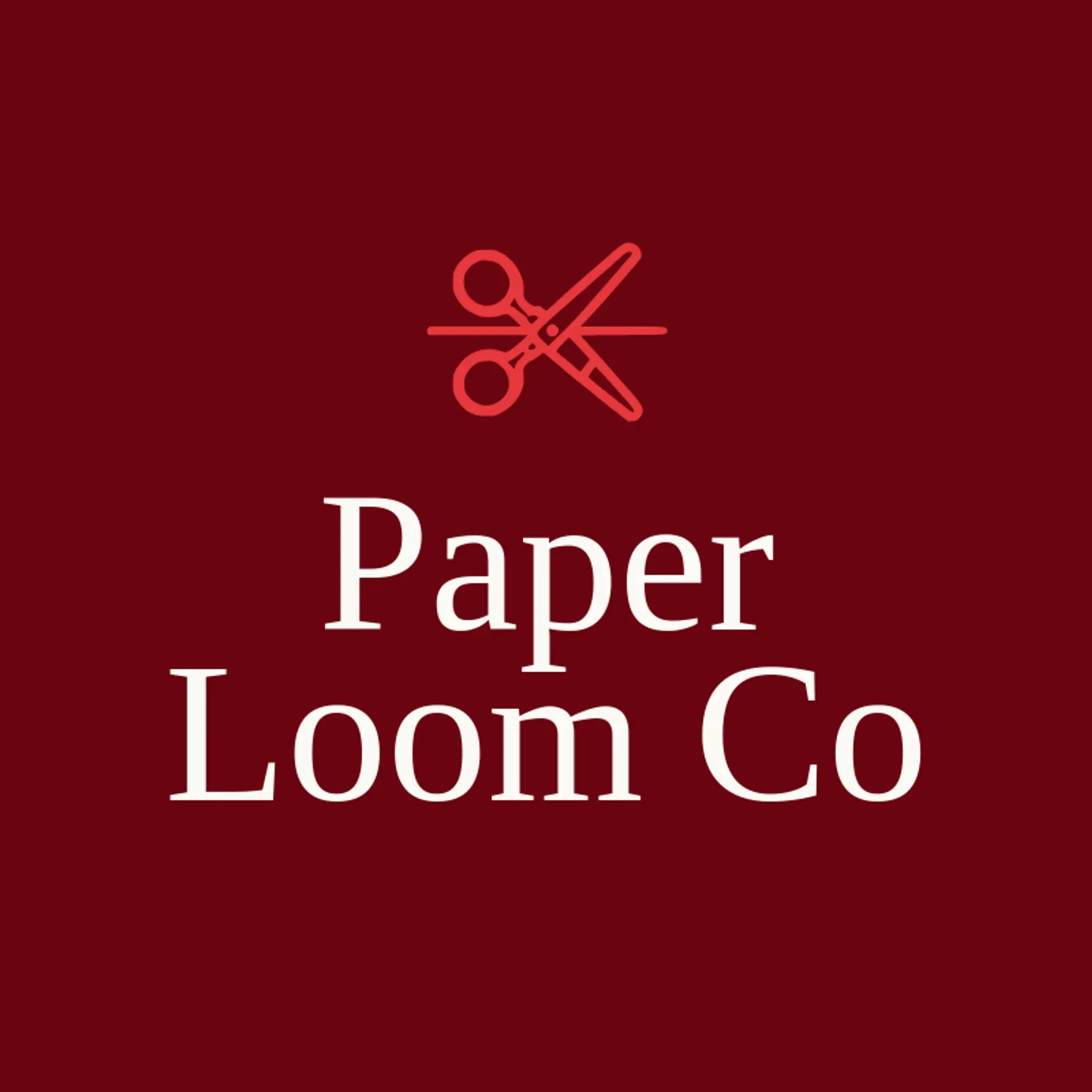 Paper Loom Co logo for scissors
