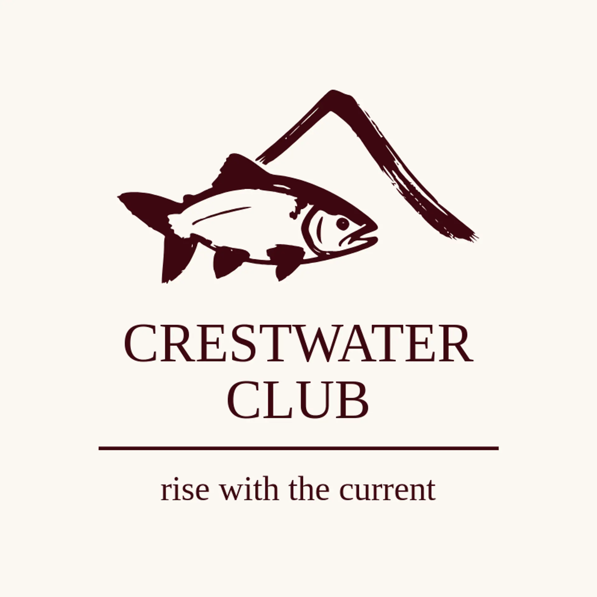 Crestwater Club logo for river