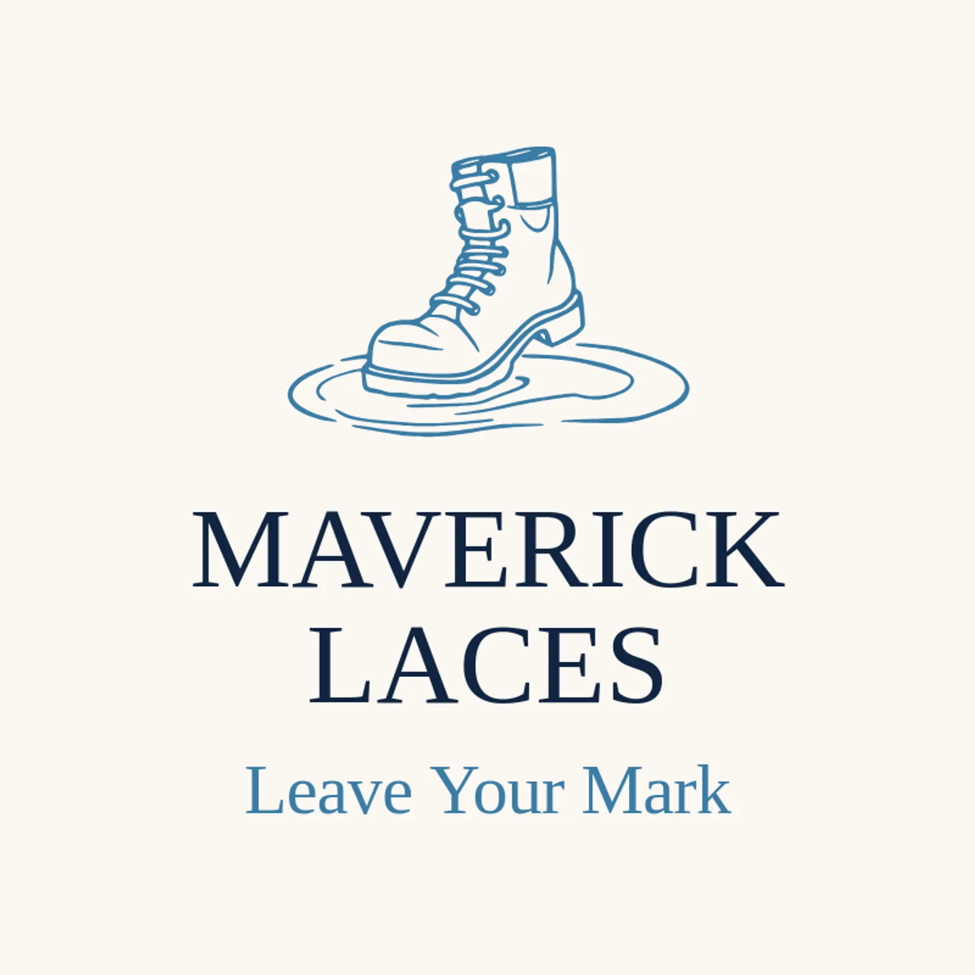 Maverick Laces logo for boot