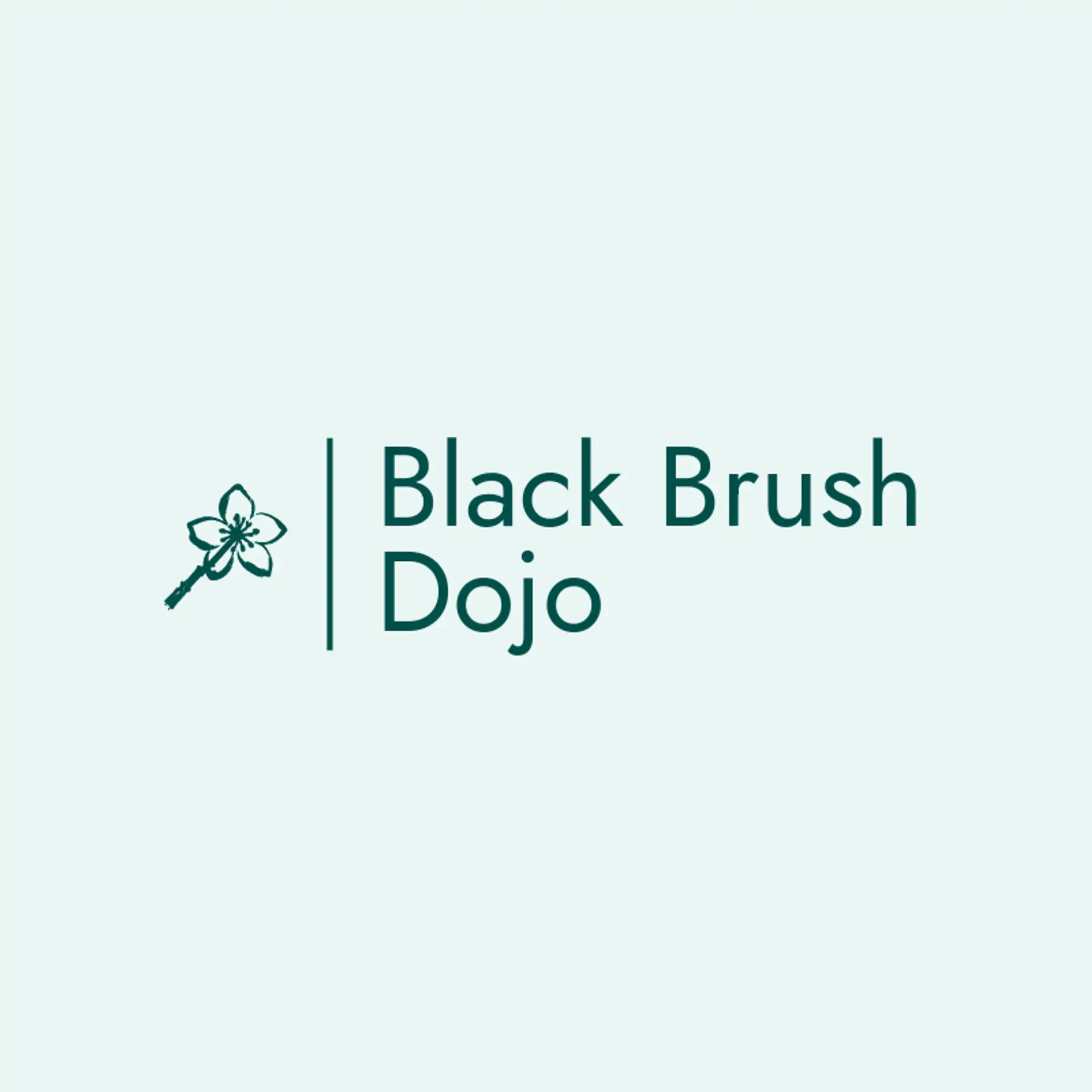 Black Brush Dojo logo for samurai