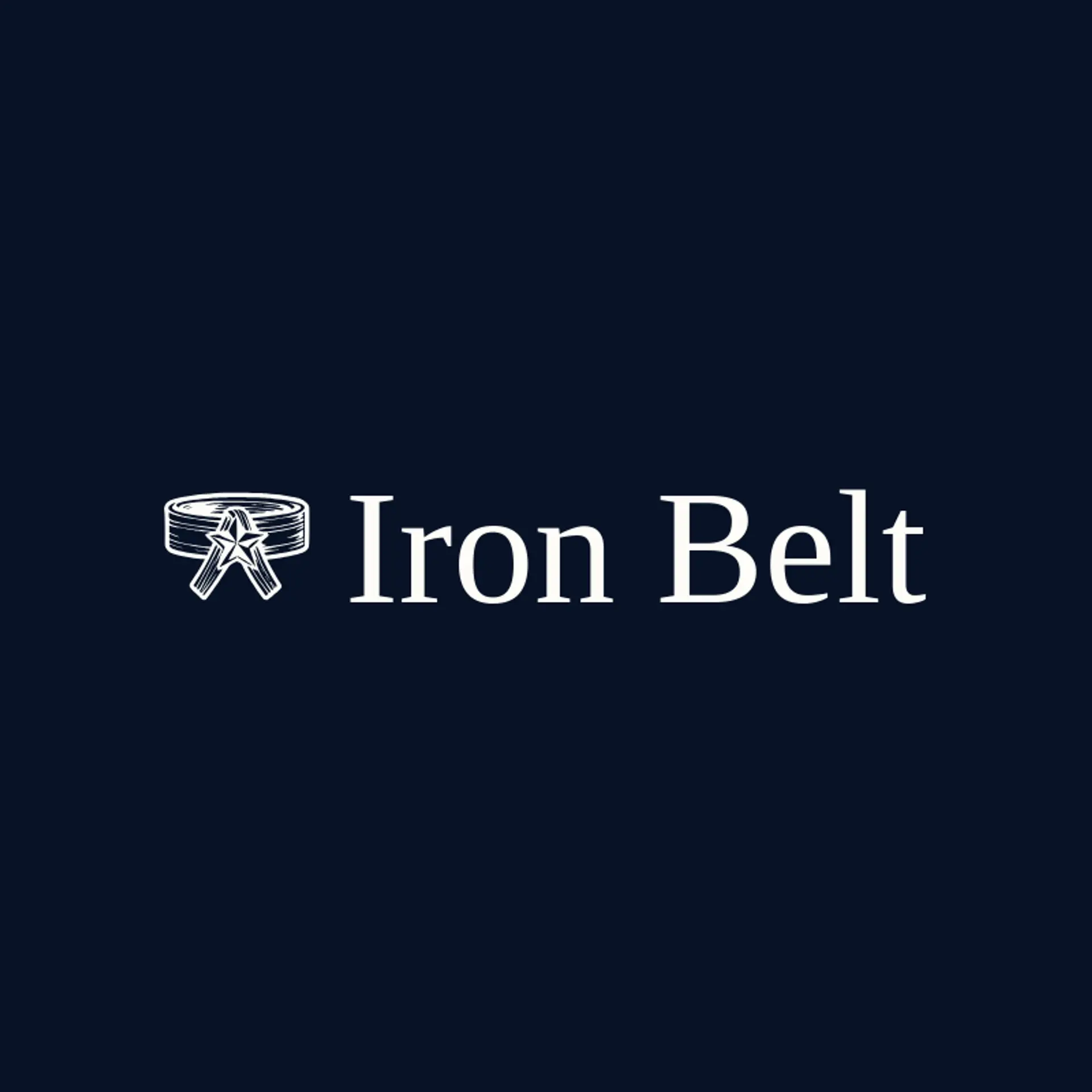Iron Belt logo for karate