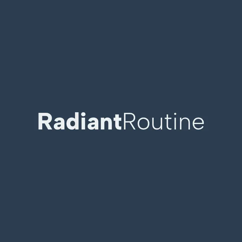 Radiant Routine logo for cleaning