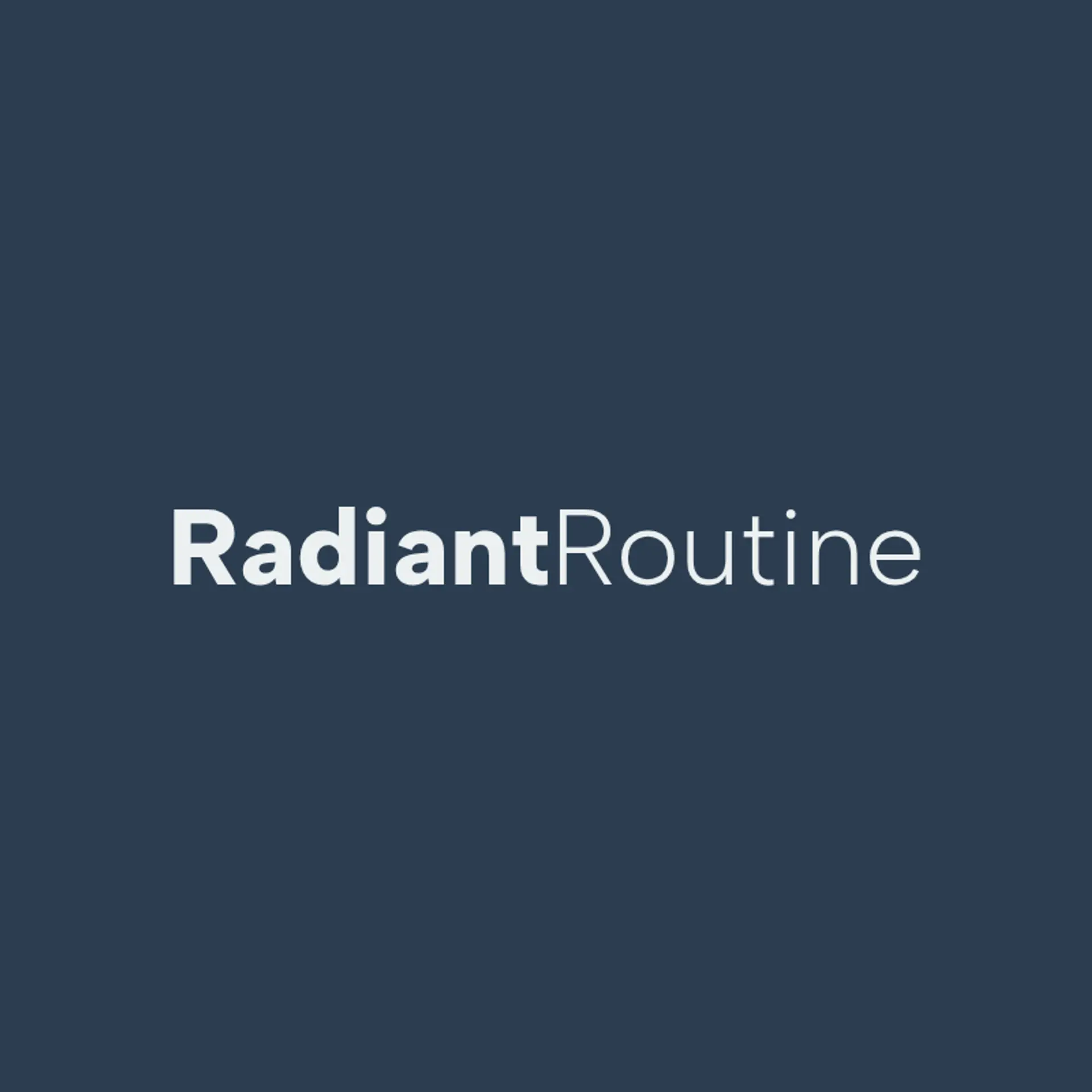 Radiant Routine logo for cleaning
