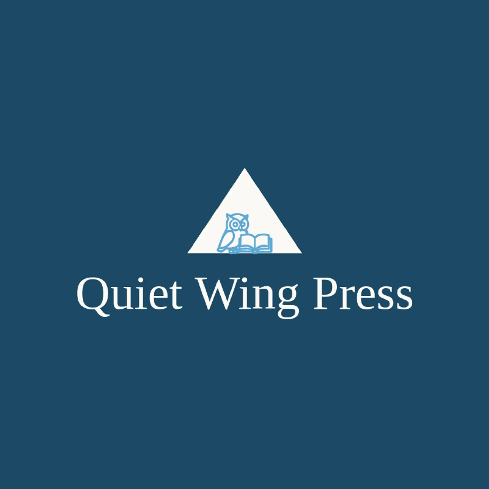 Quiet Wing Press logo for hood