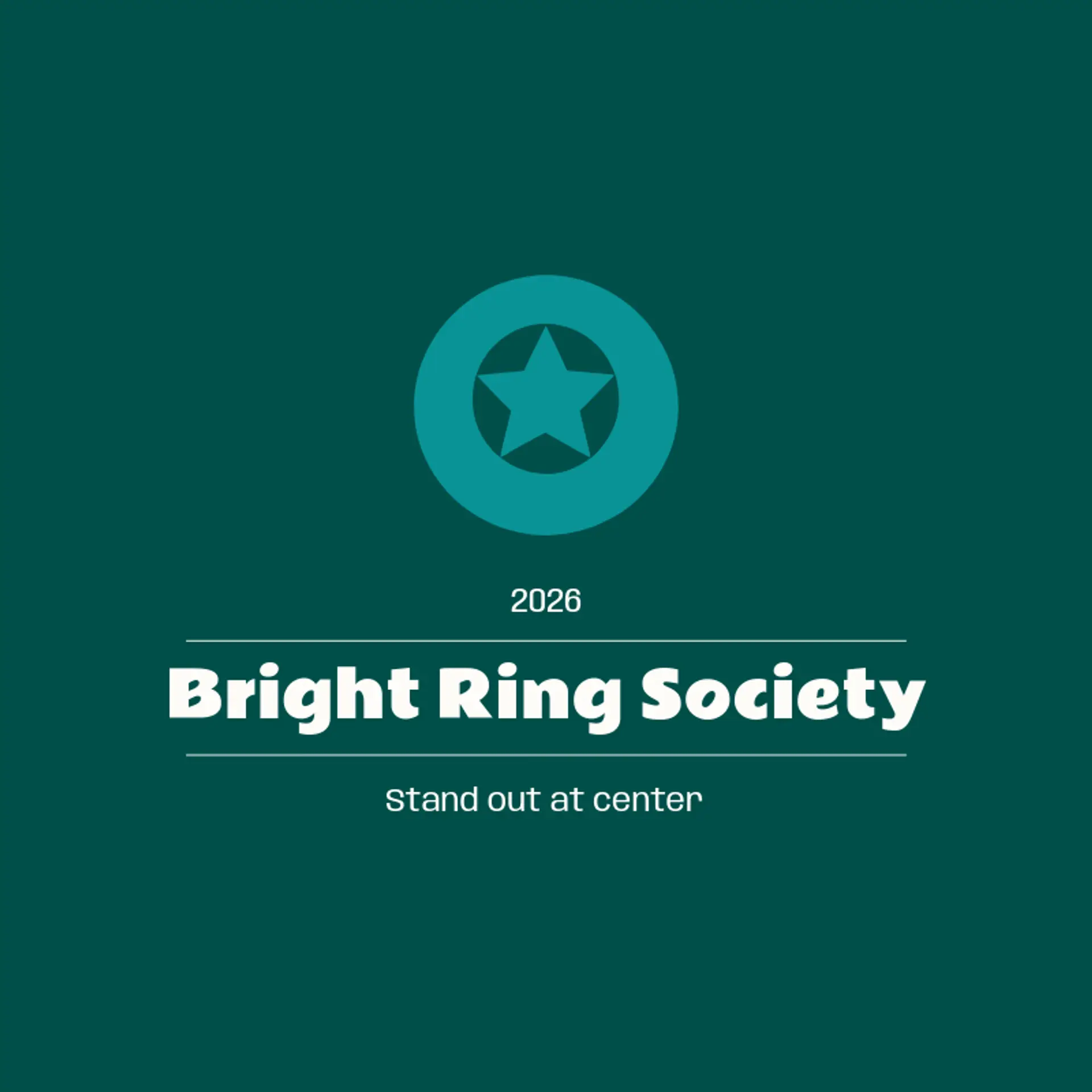 Bright Ring Society logo for bullseye