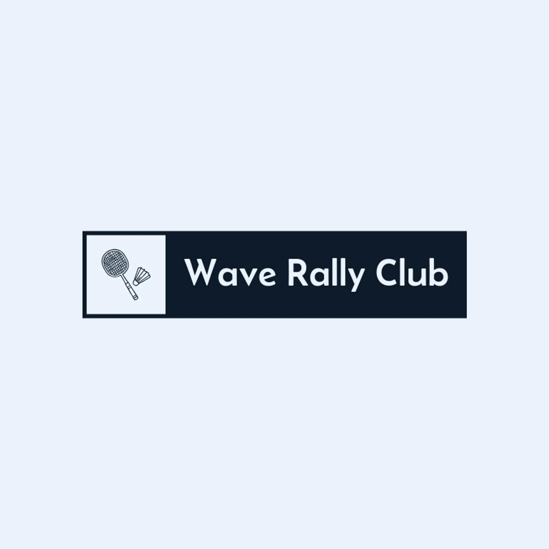 Wave Rally Club logo for badminton