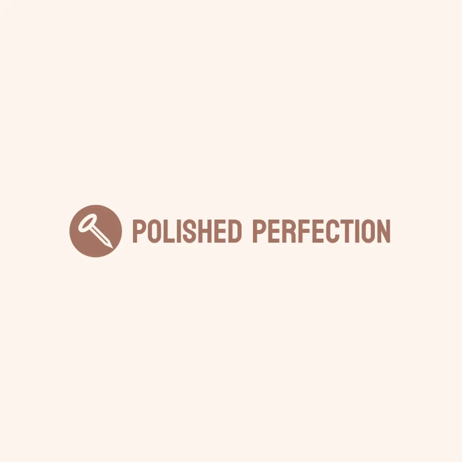 Polished Perfection logo for nail spa