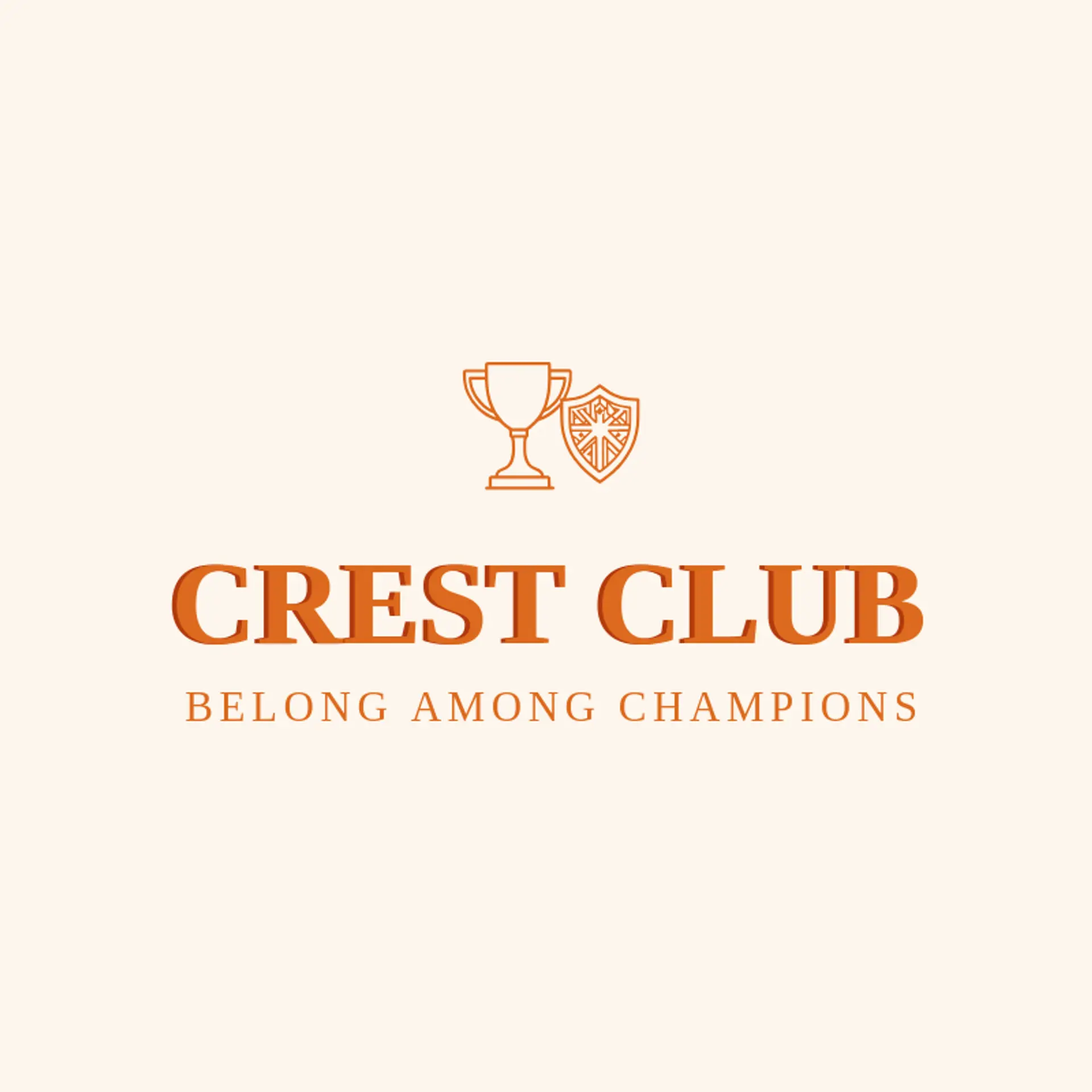 Crest Club logo for trophy