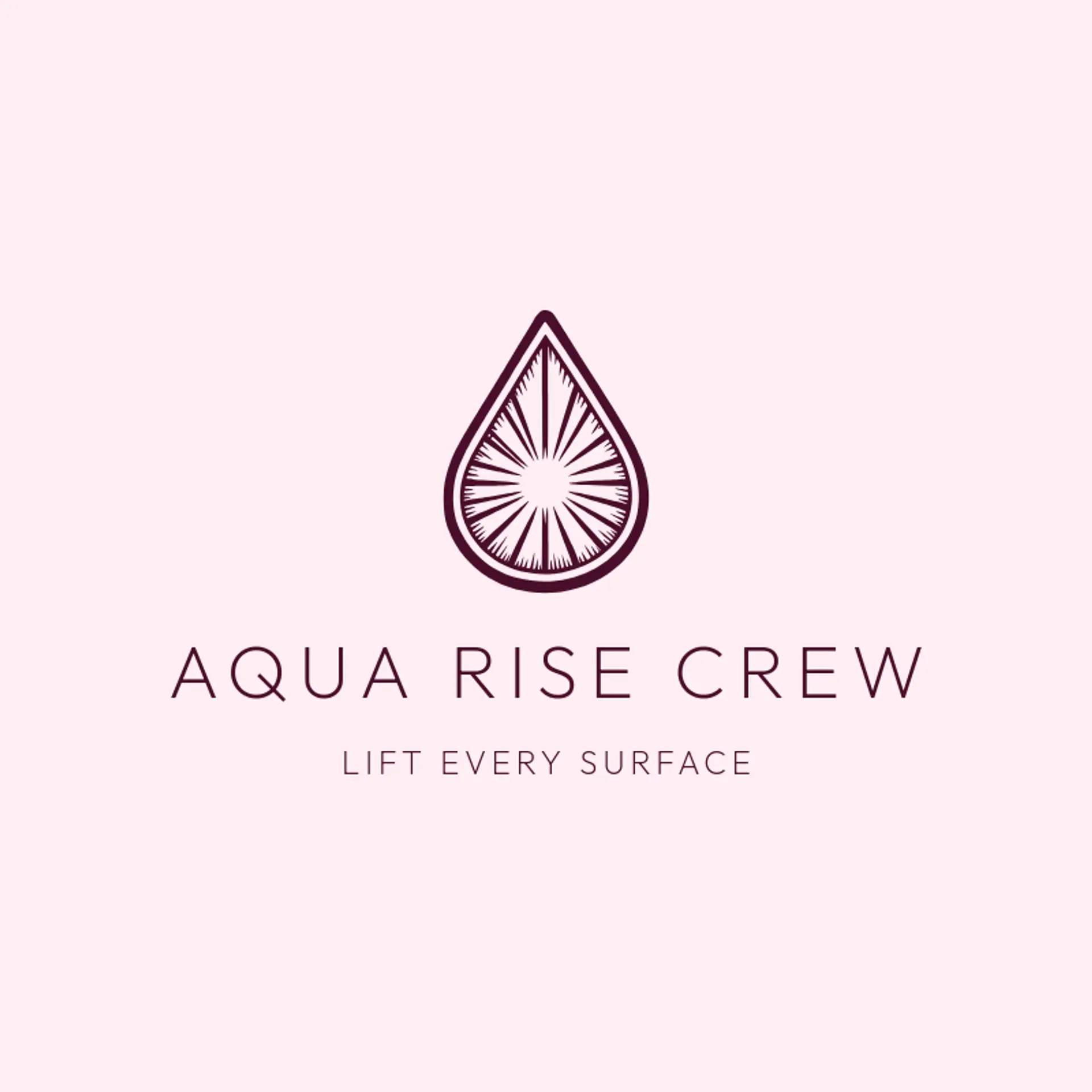 Aqua Rise Crew logo for pressure washing