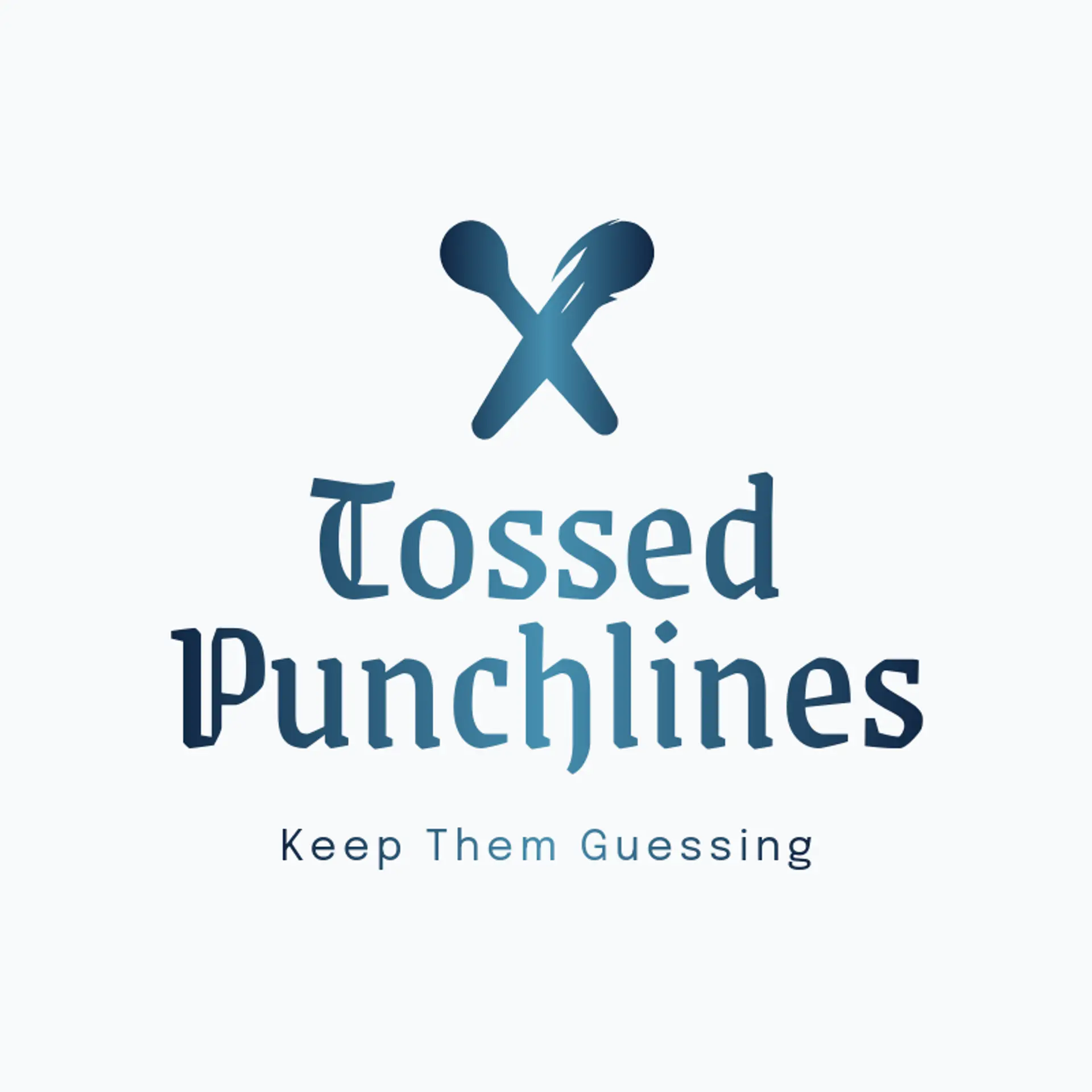 Tossed Punchlines logo for comedy