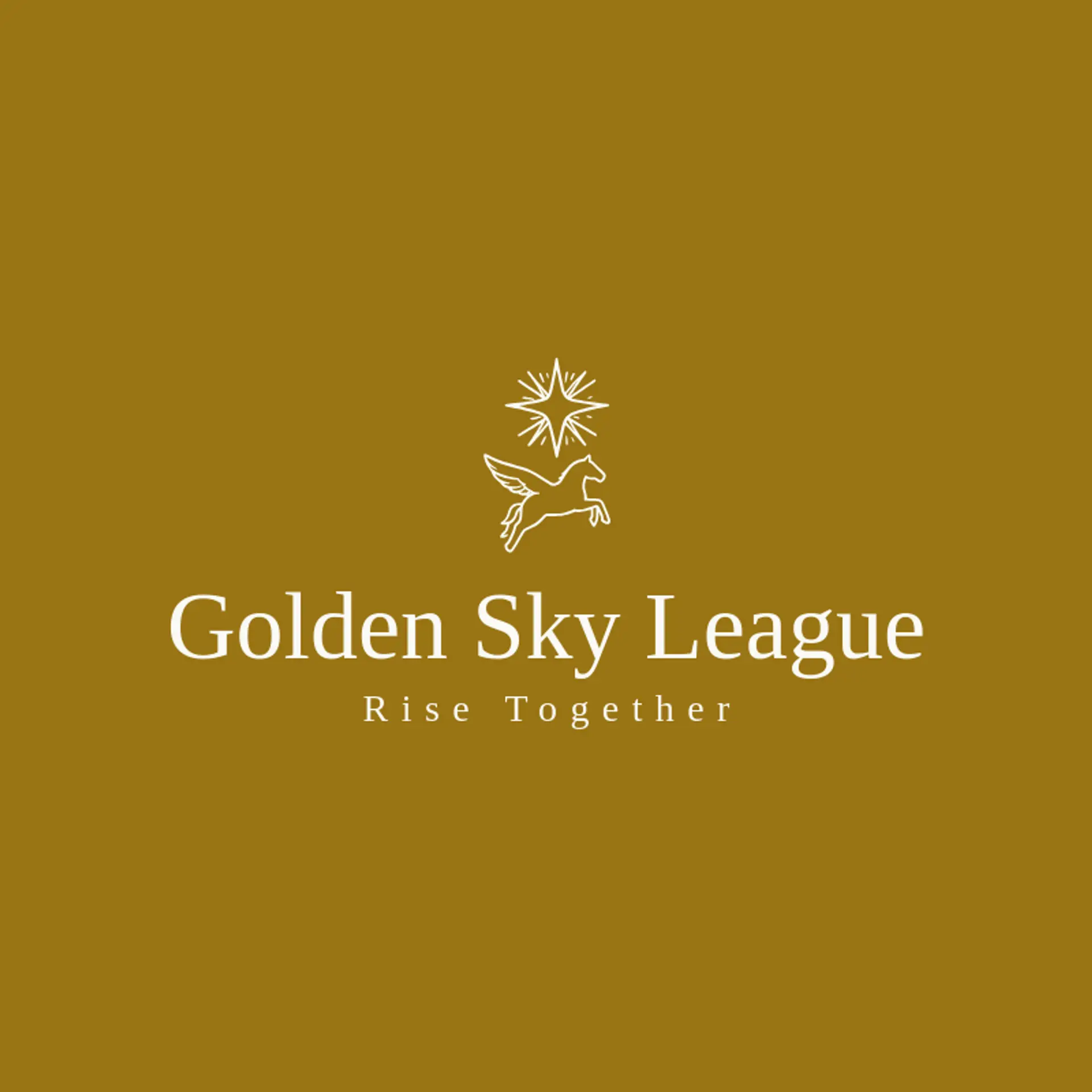 Golden Sky League logo for pegasus
