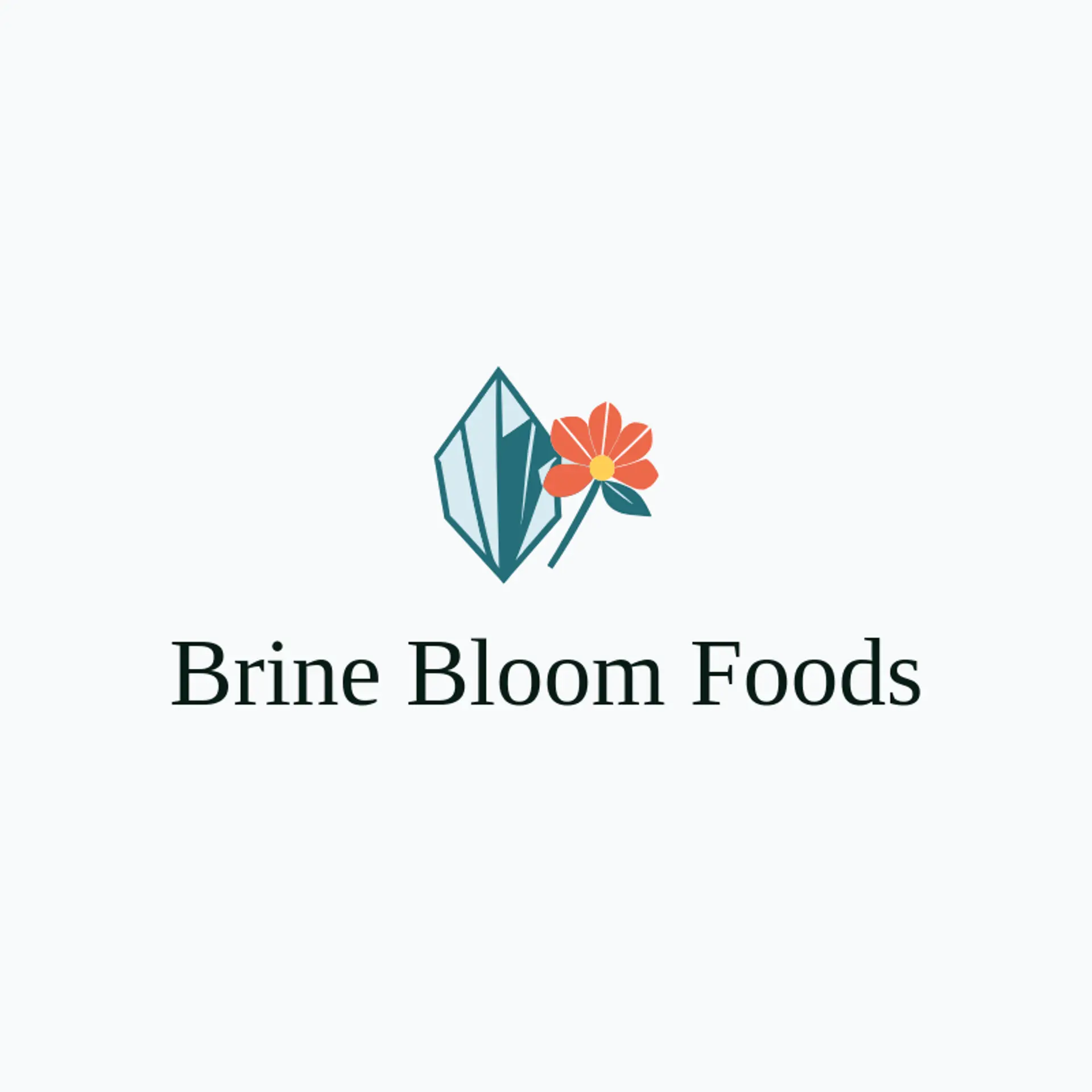 Brine Bloom Foods logo for salt
