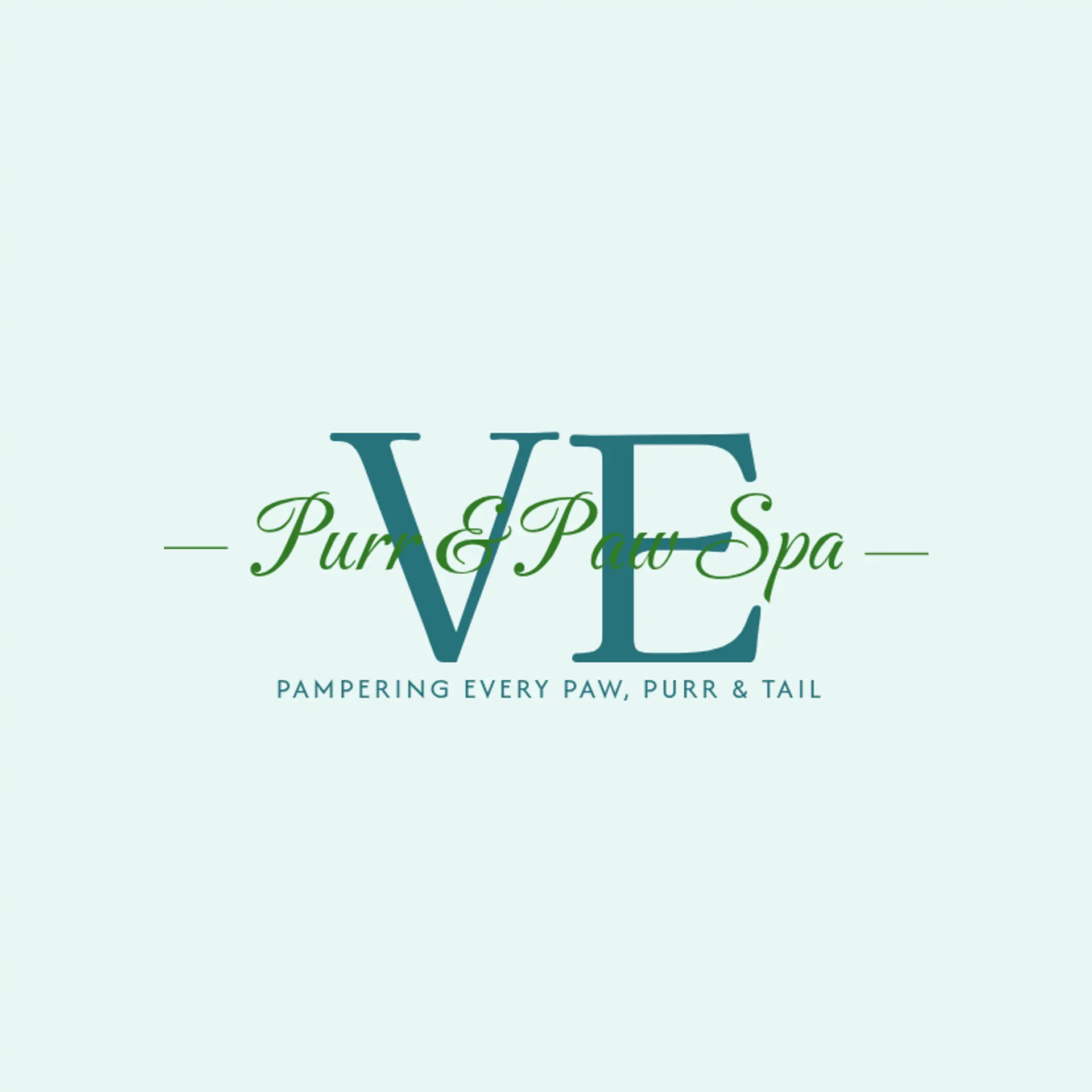 Purr & Paw Spa logo for pet grooming
