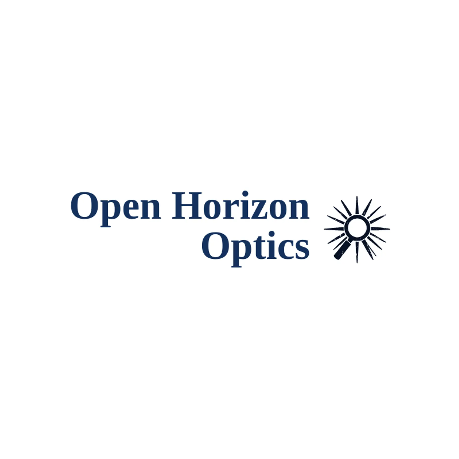Open Horizon Optics logo for magnifying glass