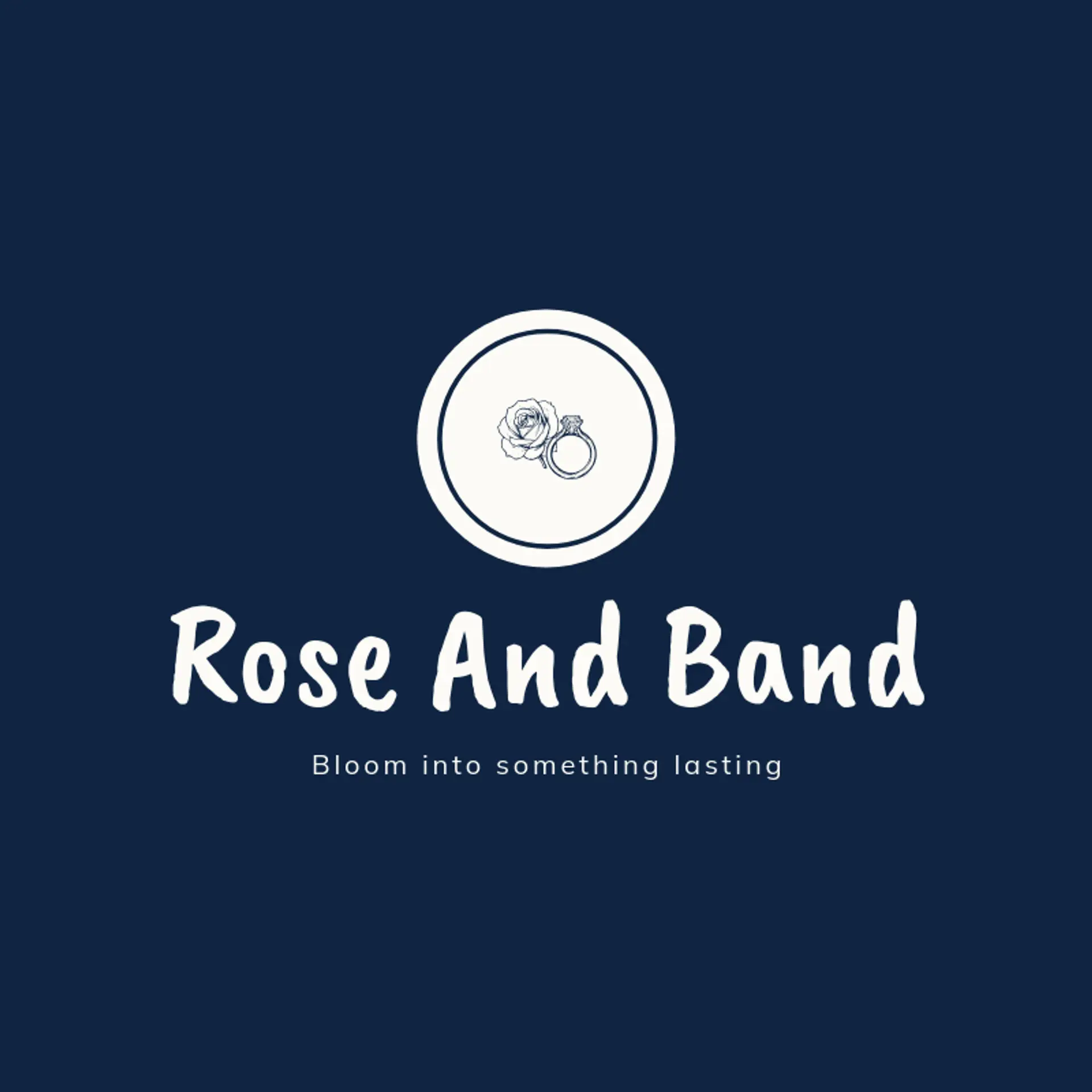 Rose and Band logo for ring