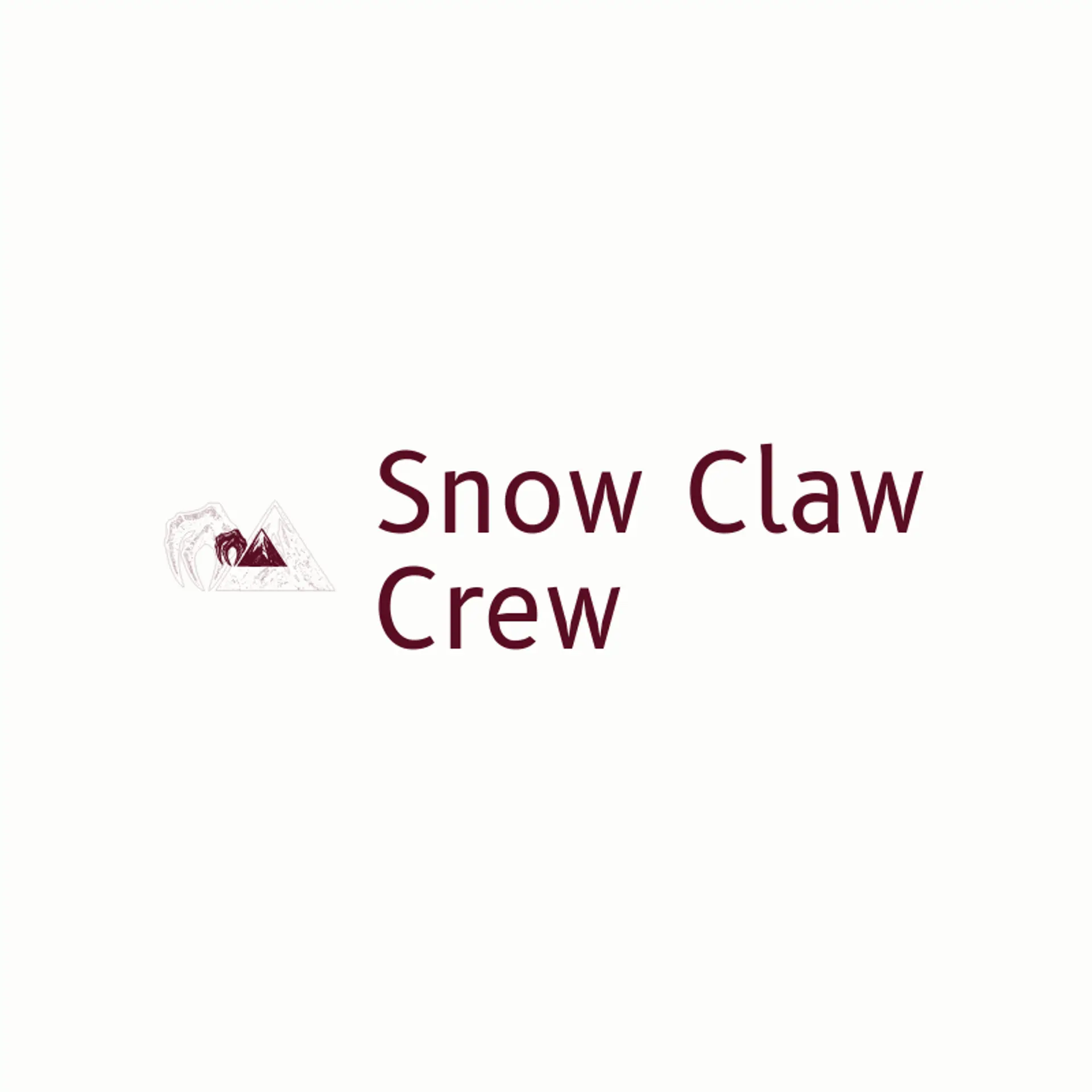 Snow Claw Crew logo for wolf