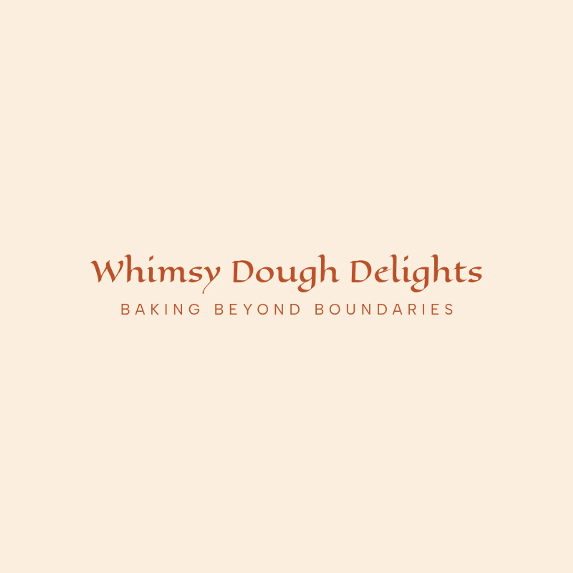Whimsy Dough Delights logo for unique bakery