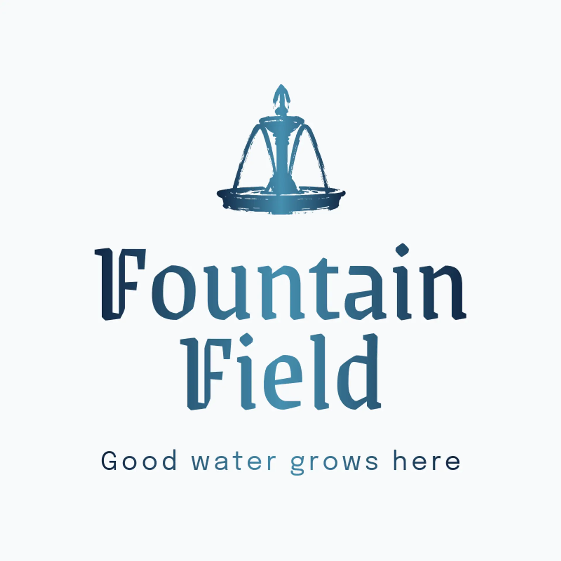 Fountain Field logo for water