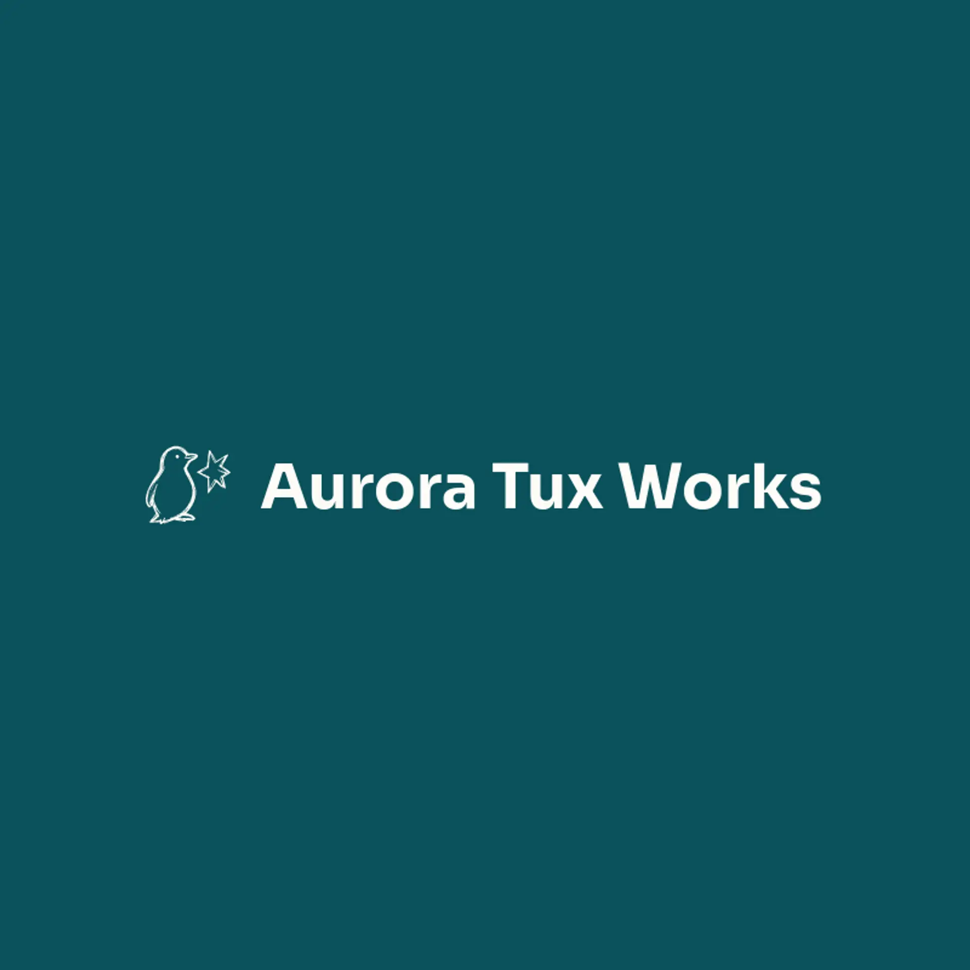 Aurora Tux Works logo for penguin