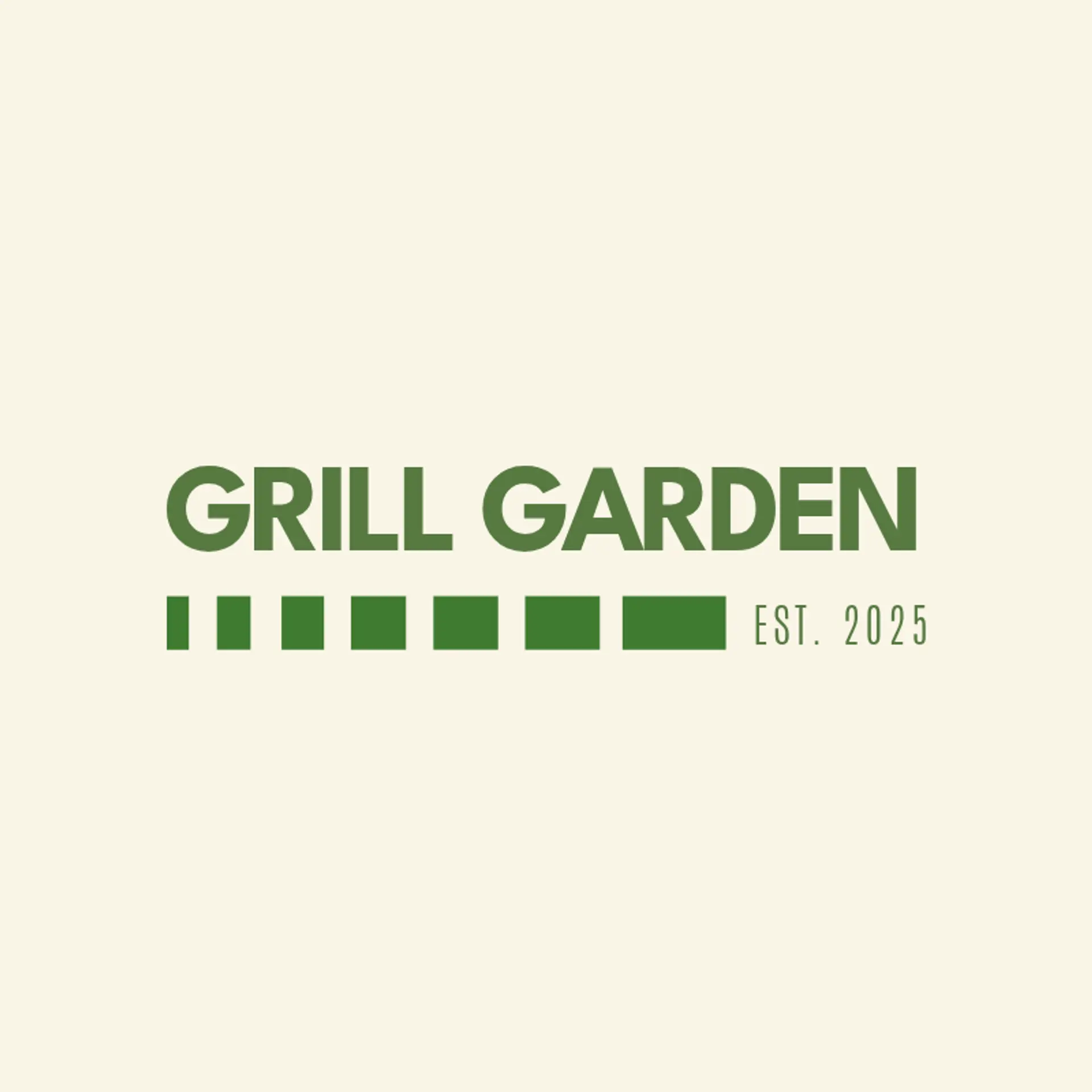 Grill Garden logo for burger restaurant