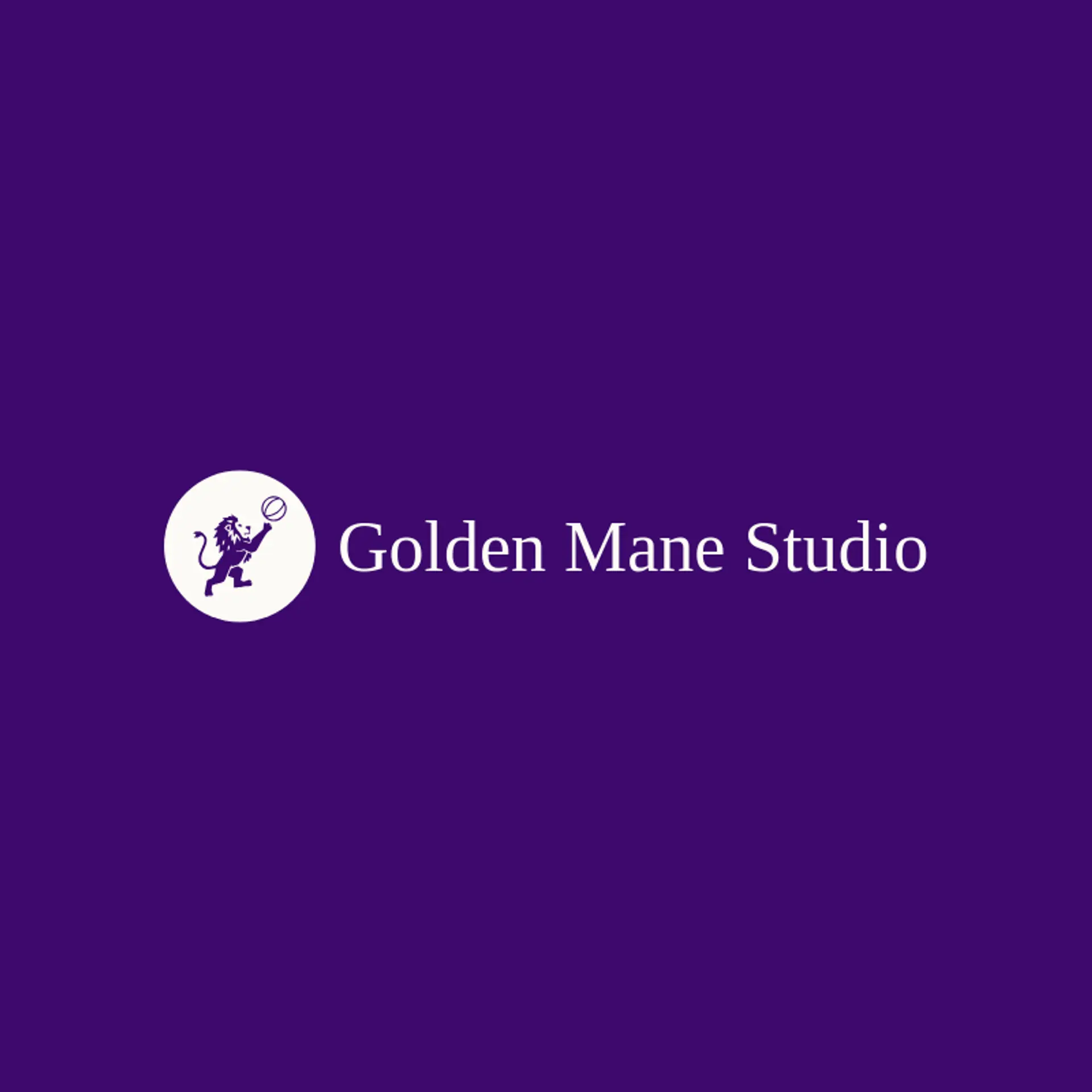 Golden Mane Studio logo for lion king