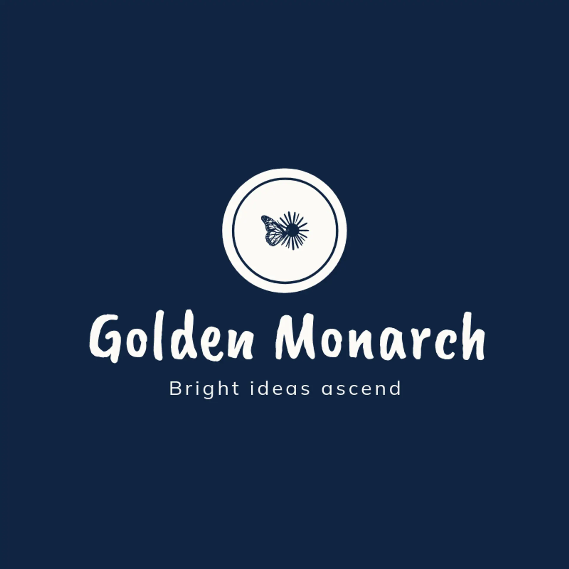 Golden Monarch logo for monarch