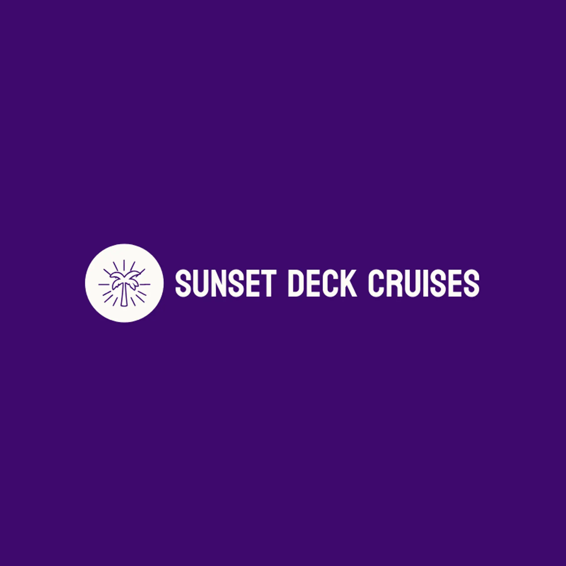 Sunset Deck Cruises logo for cruise