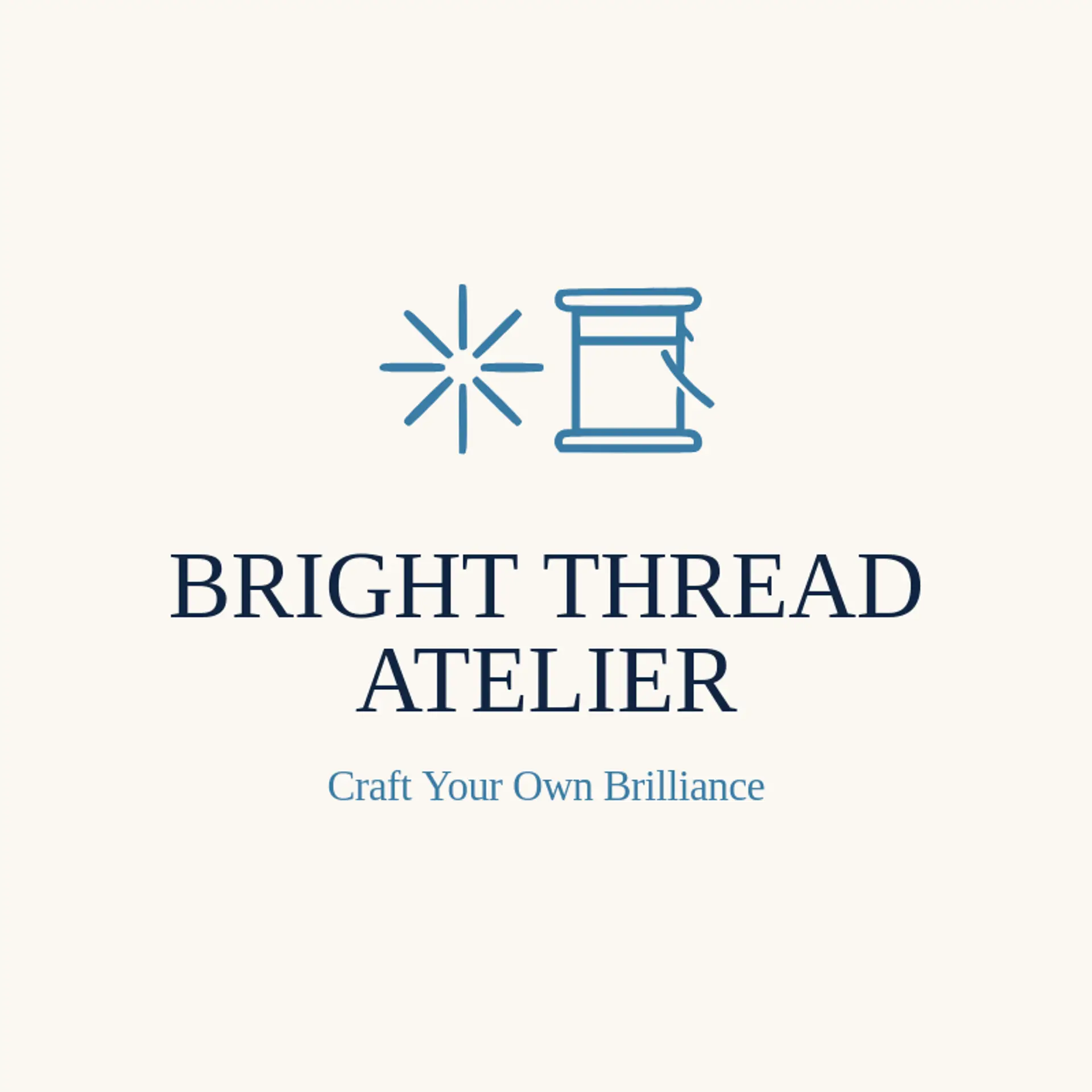 Bright Thread Atelier logo for sparkle