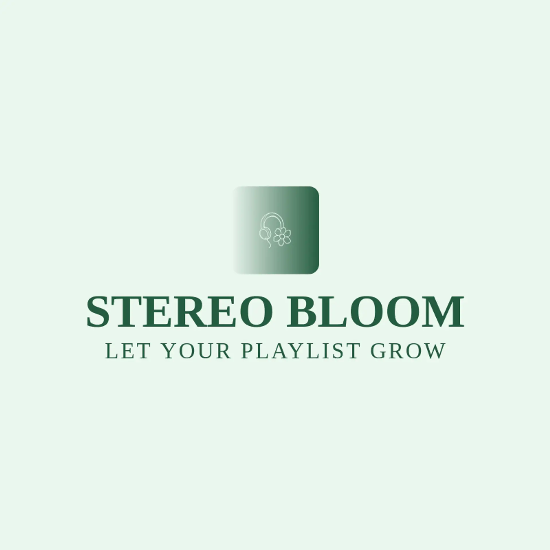Stereo Bloom logo for headphone