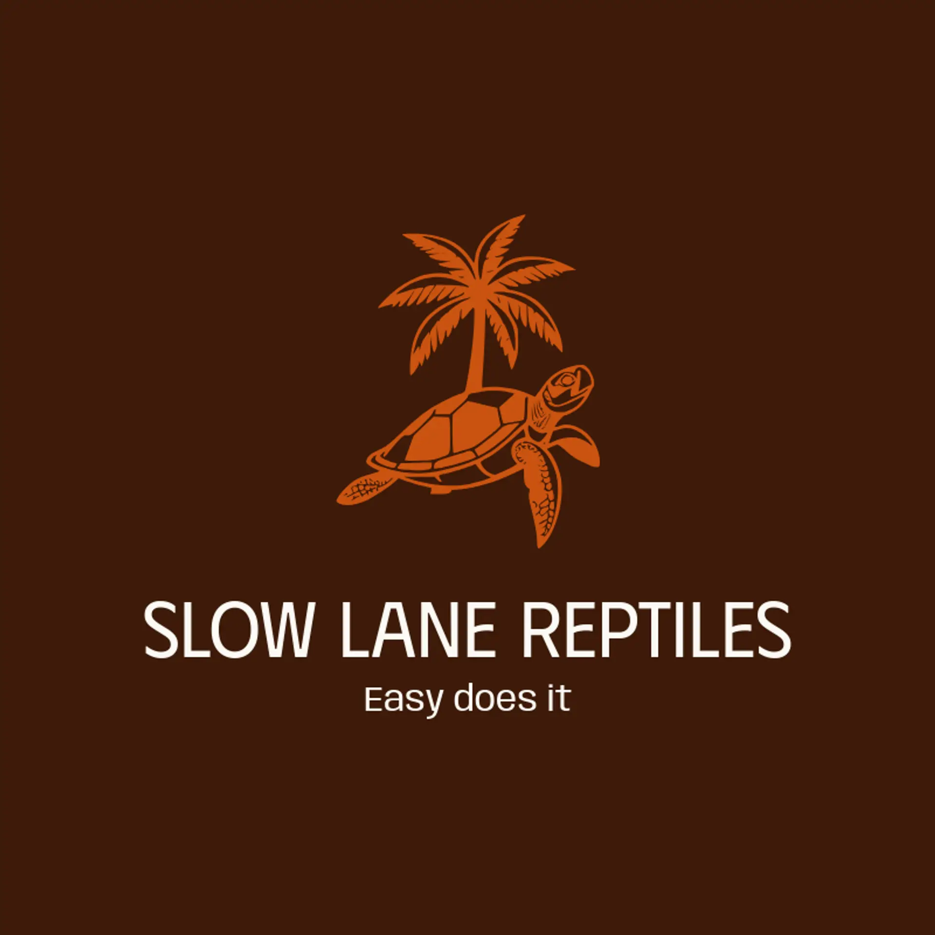 Slow Lane Reptiles logo for turtle