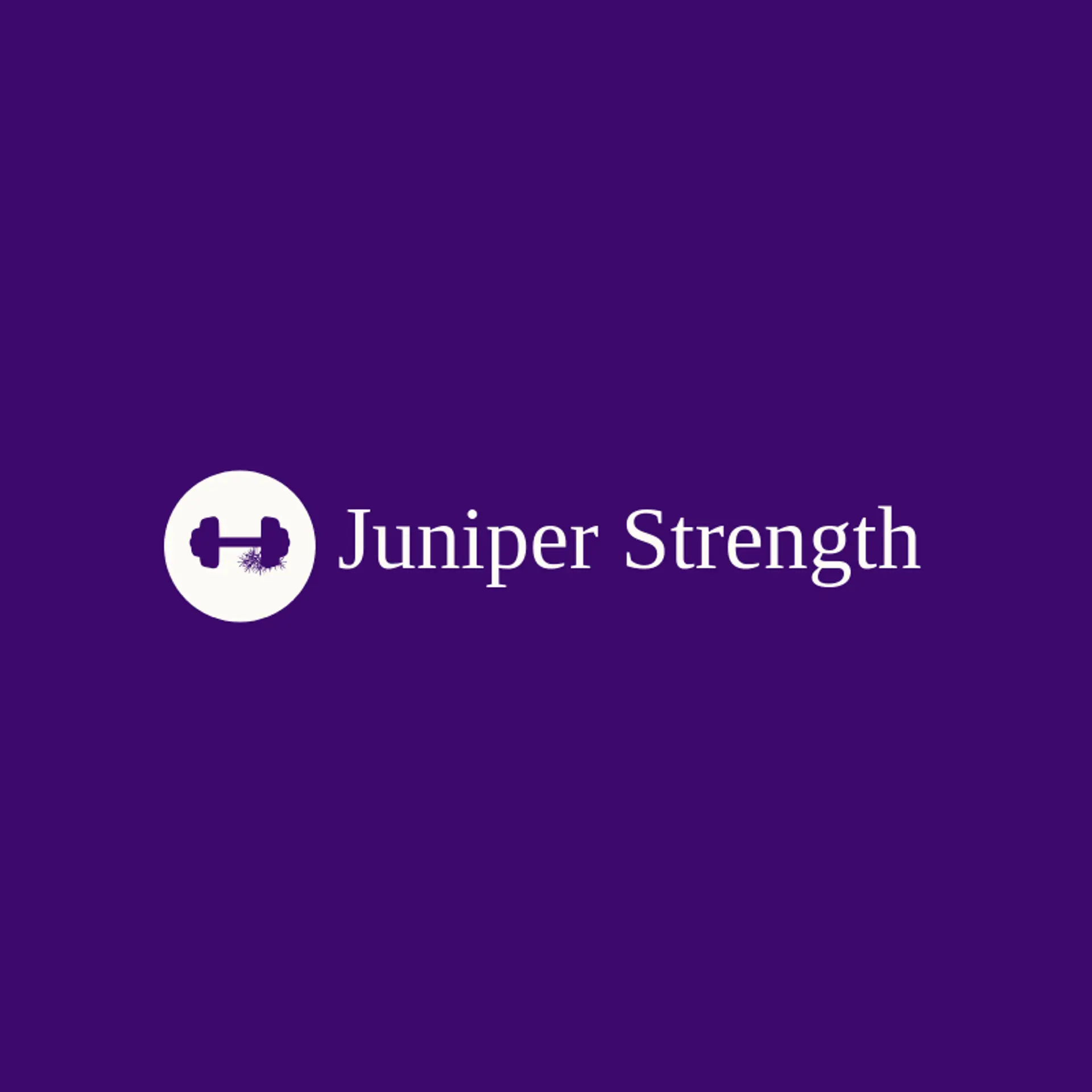 Juniper Strength logo for weightlifting