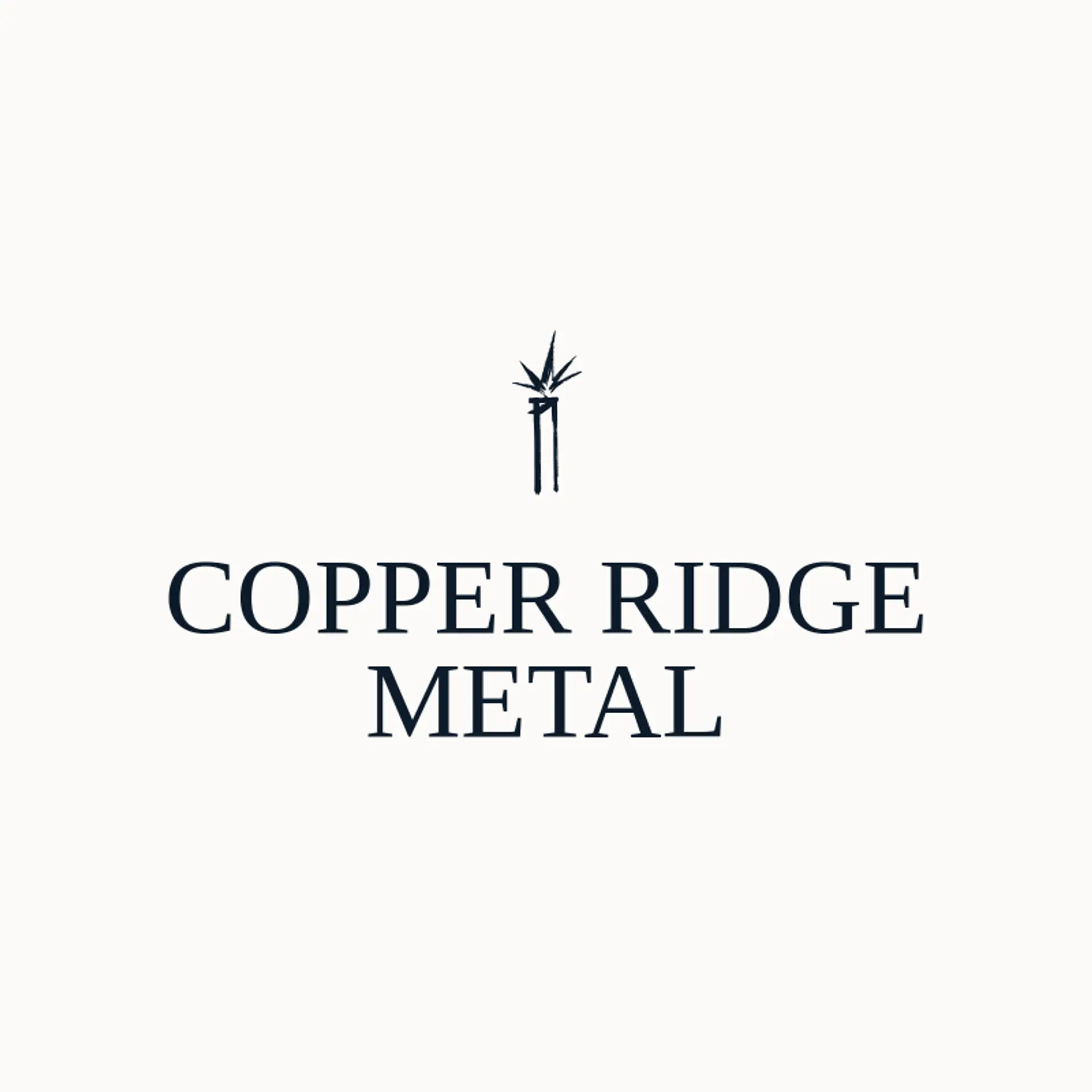 Copper Ridge Metal logo for metal