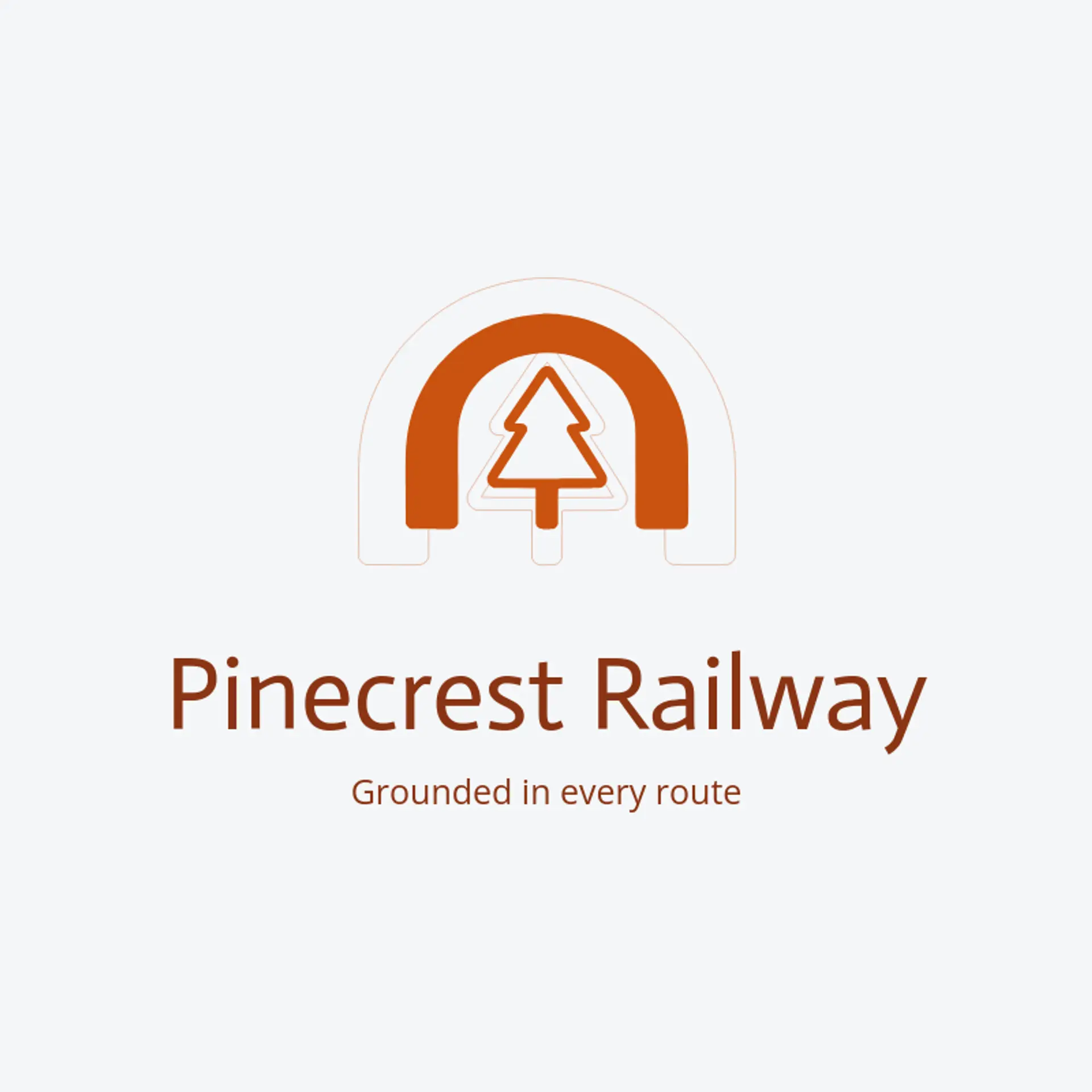 Pinecrest Railway logo for railway