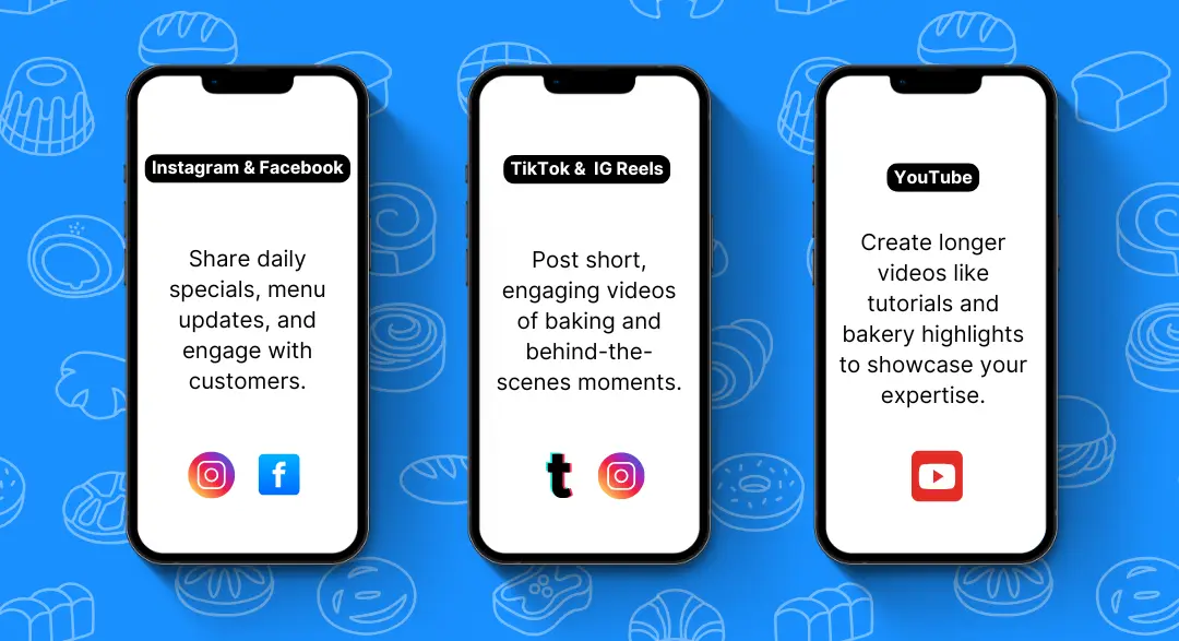 Social media platforms for bakeries