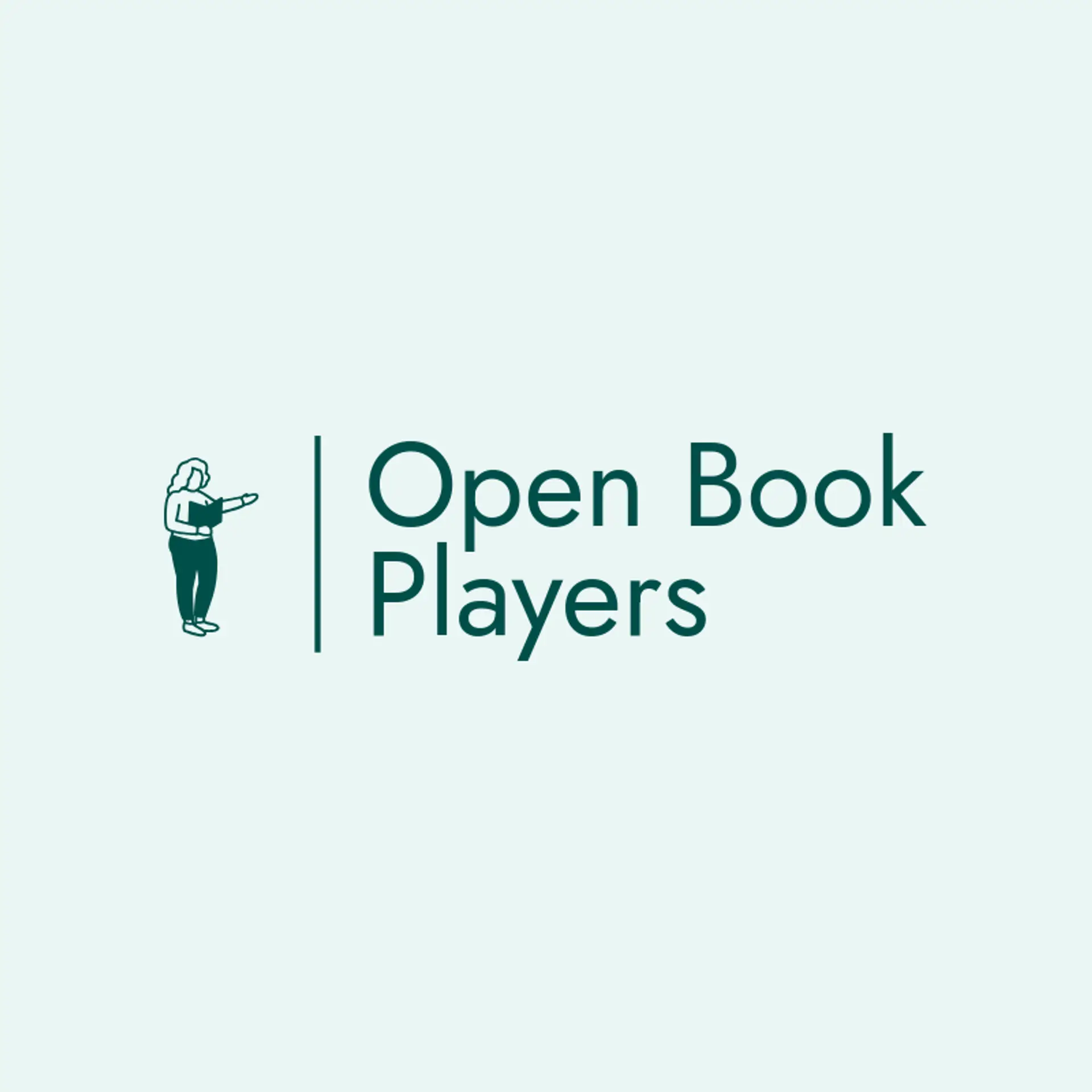 Open Book Players logo for playwright
