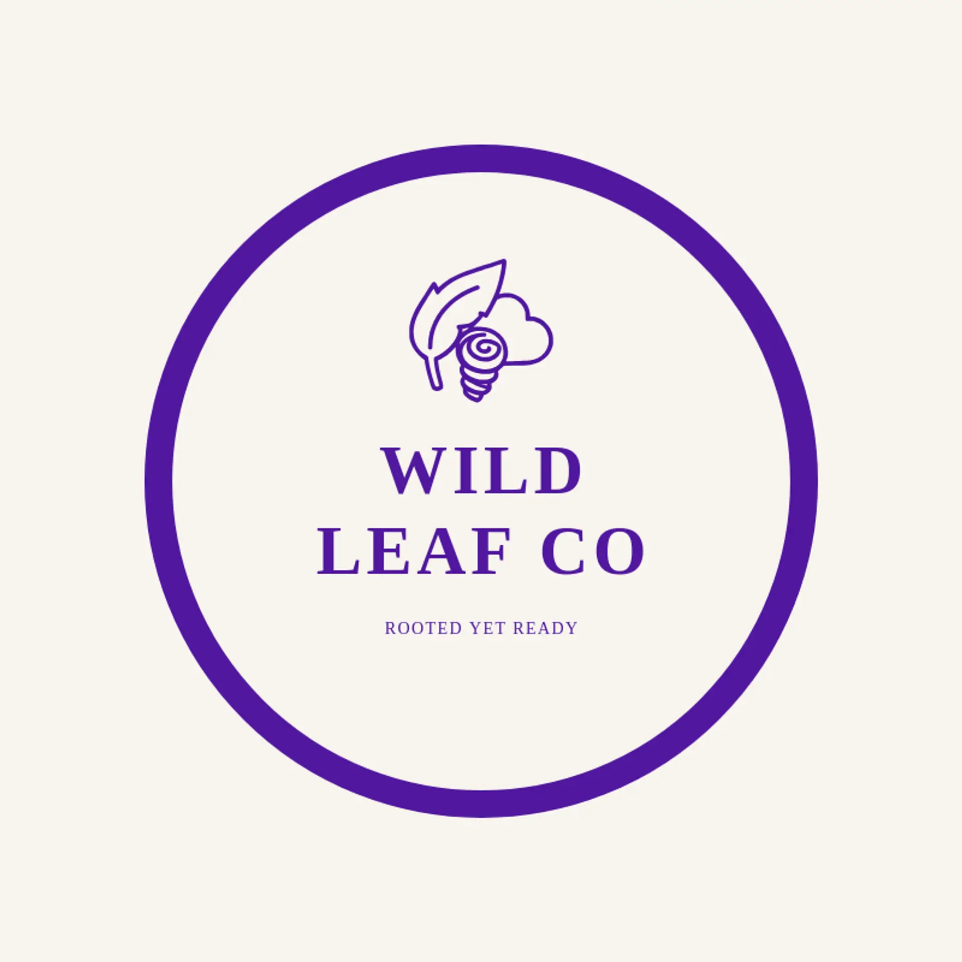 Wild Leaf Co logo for tornado