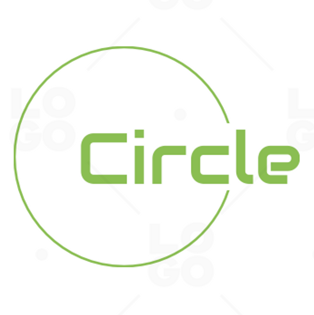 green and white circle logo