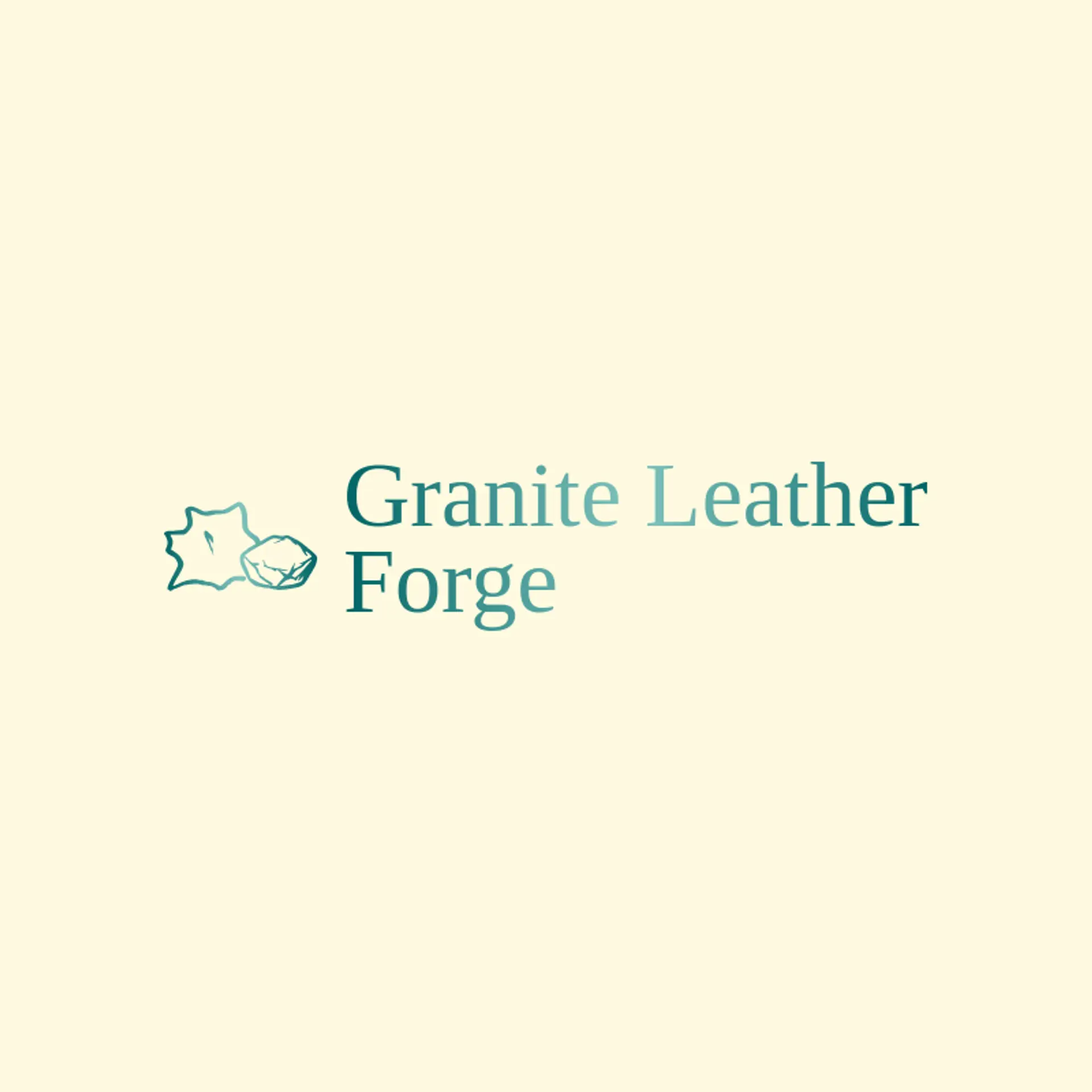Granite Leather Forge logo for leather