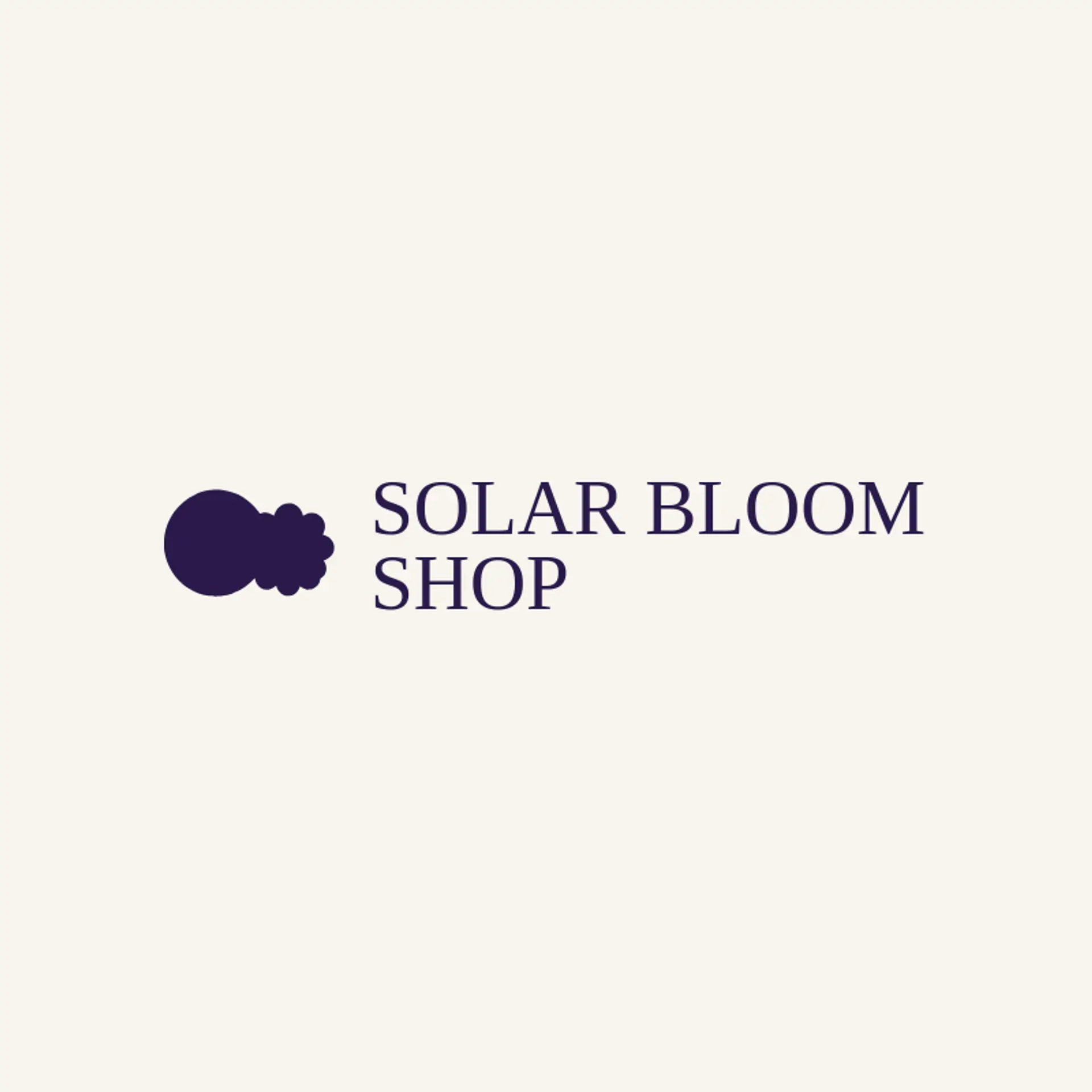 Solar Bloom Shop logo for sunshine