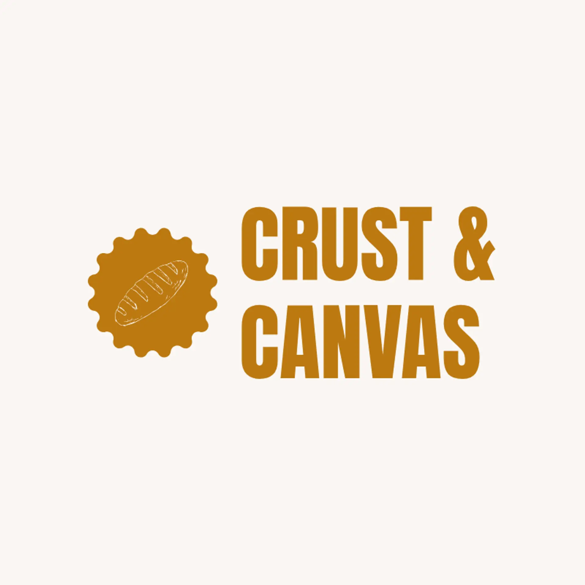 Crust & Whim logo for modern bakery