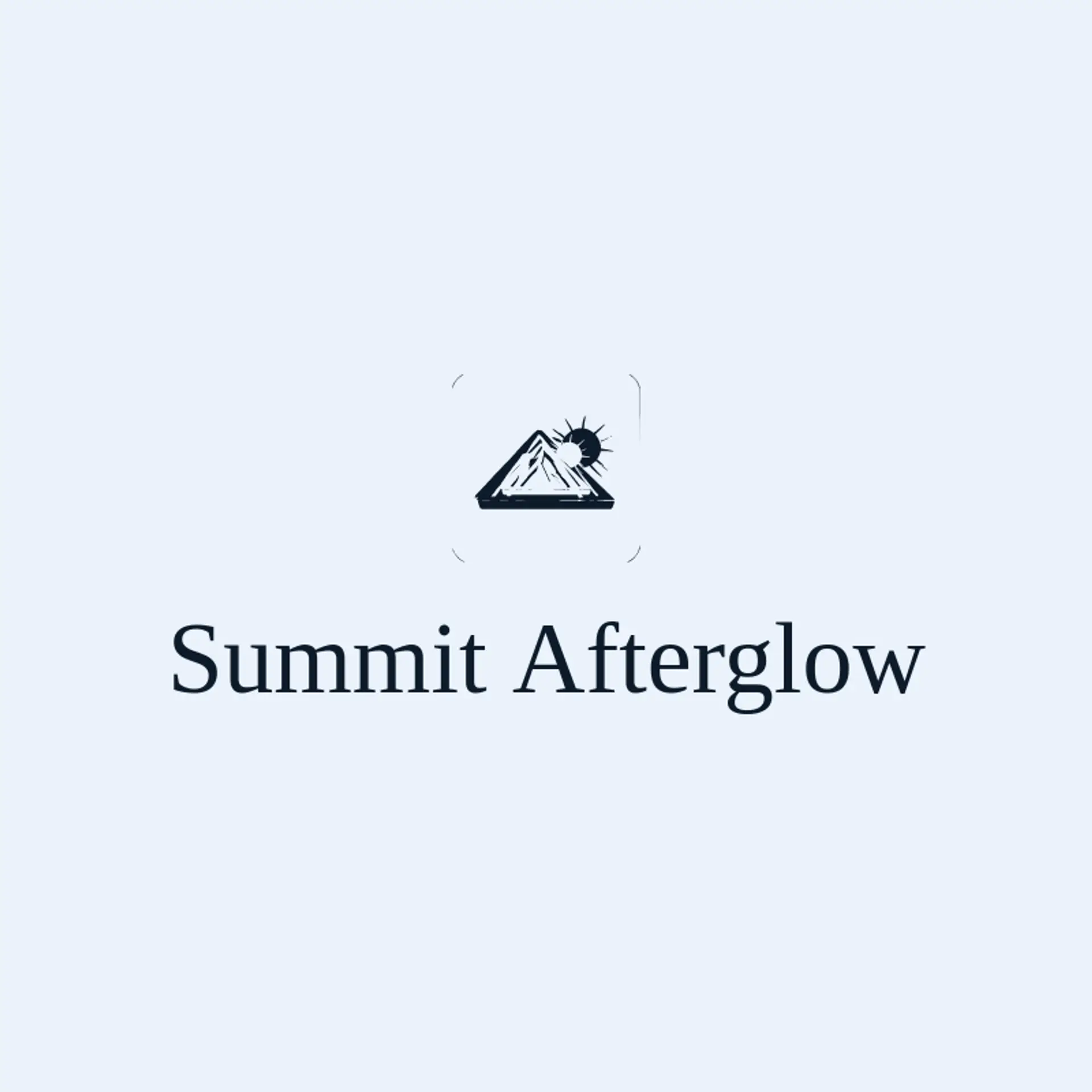 Summit Afterglow logo for sunset