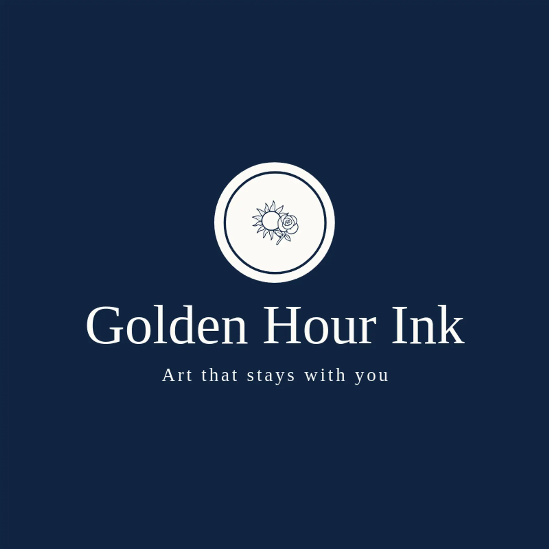 Golden Hour Ink logo for tattoo shop