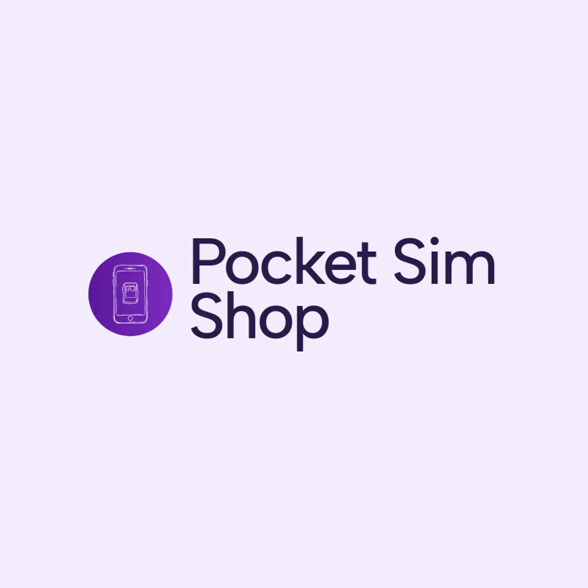 Pocket Sim Shop logo for mobile shop