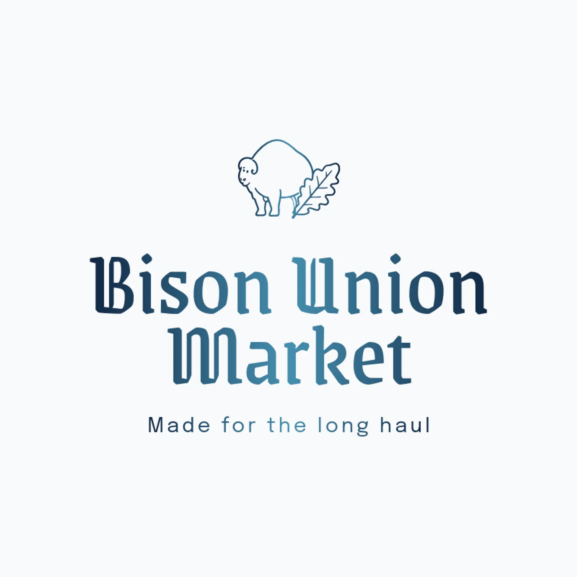Bison Union Market logo for american