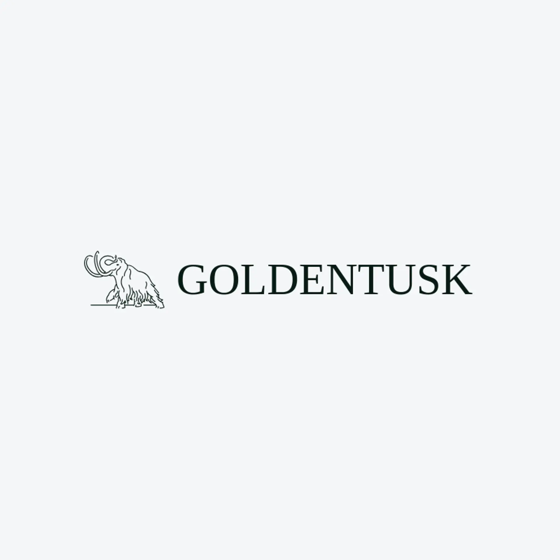 Golden Tusk logo for mammoth
